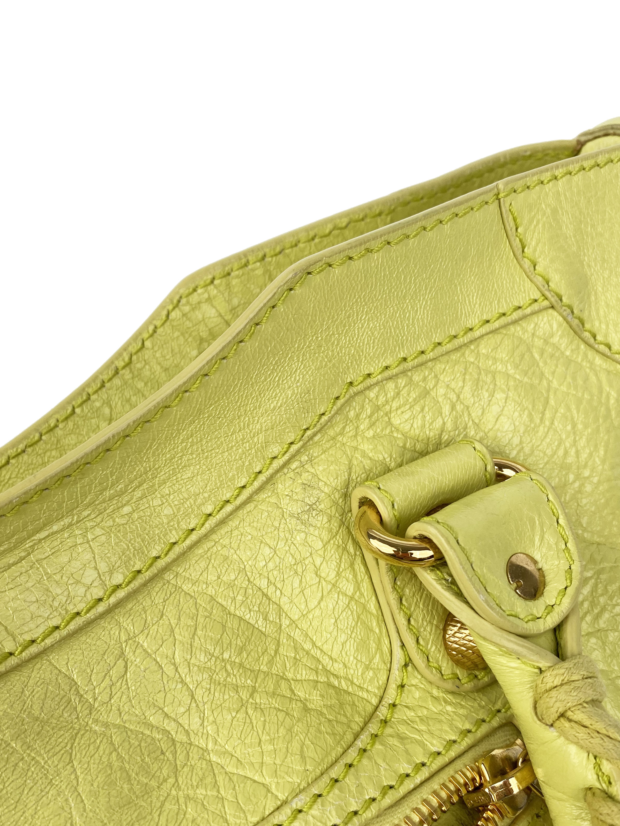 Balenciaga Pistachio Yellow Medium City Bag