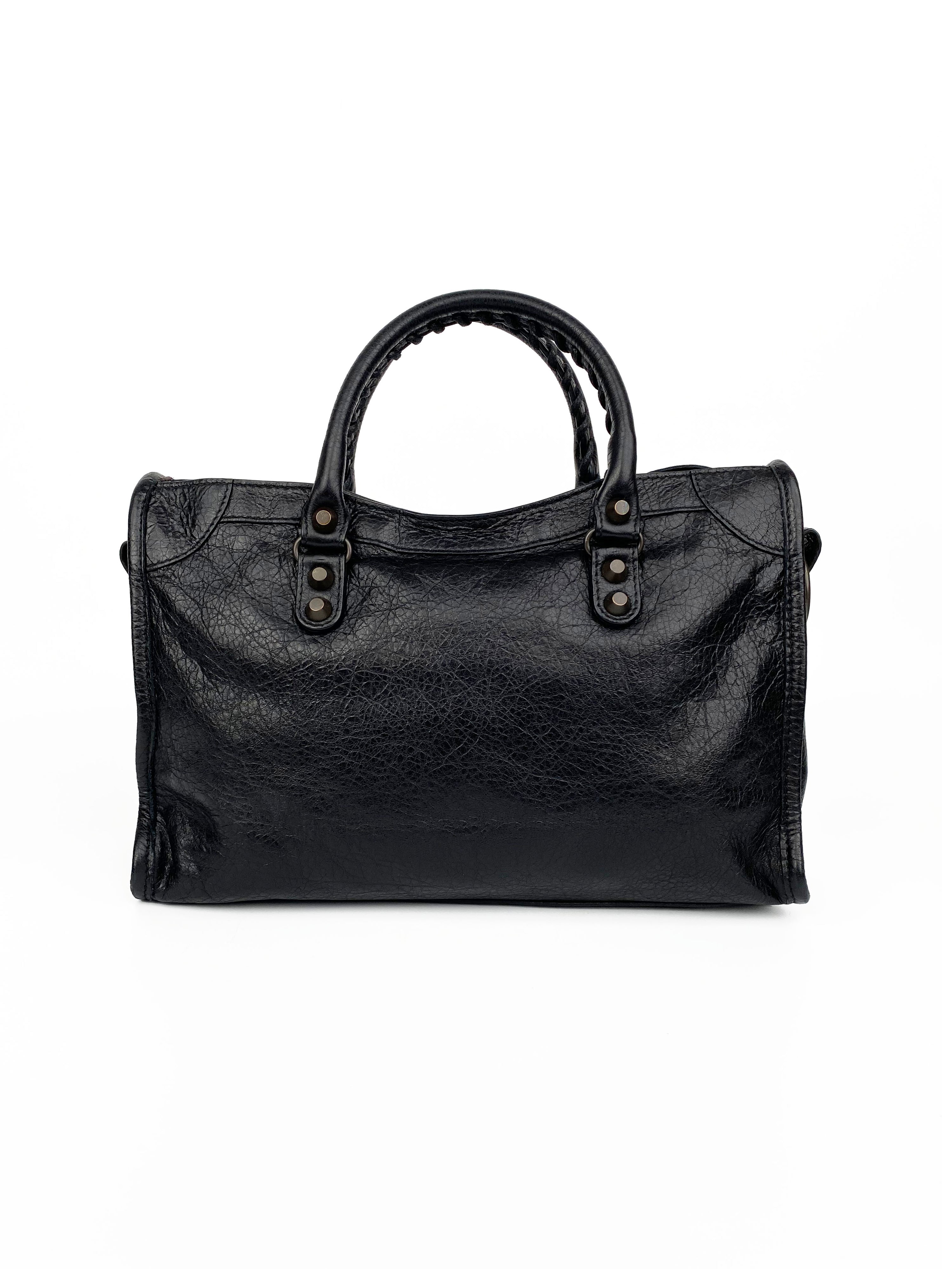 Balenciaga Small Black City Bag