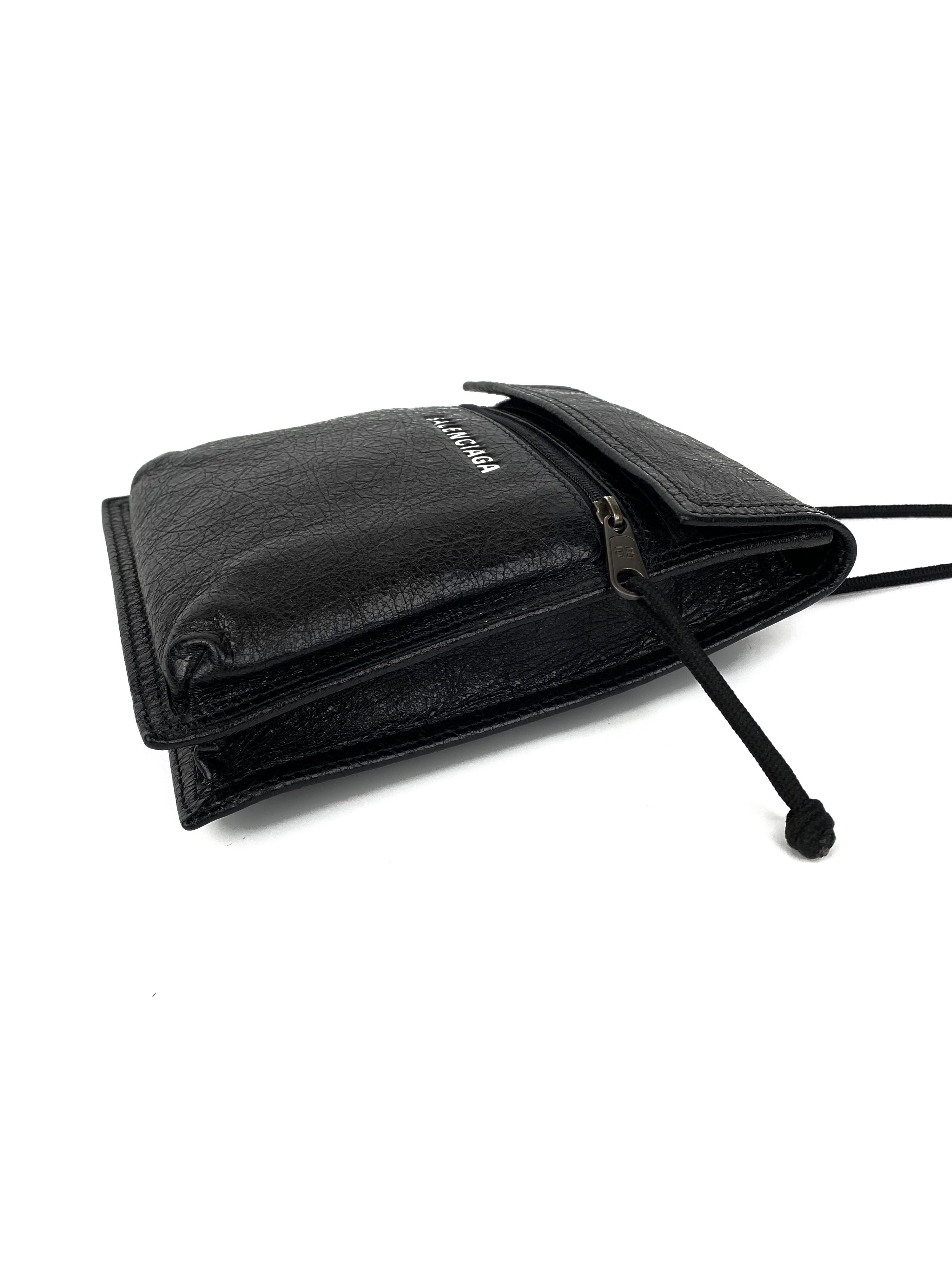 Balenciaga Small Black Explorer Pouch