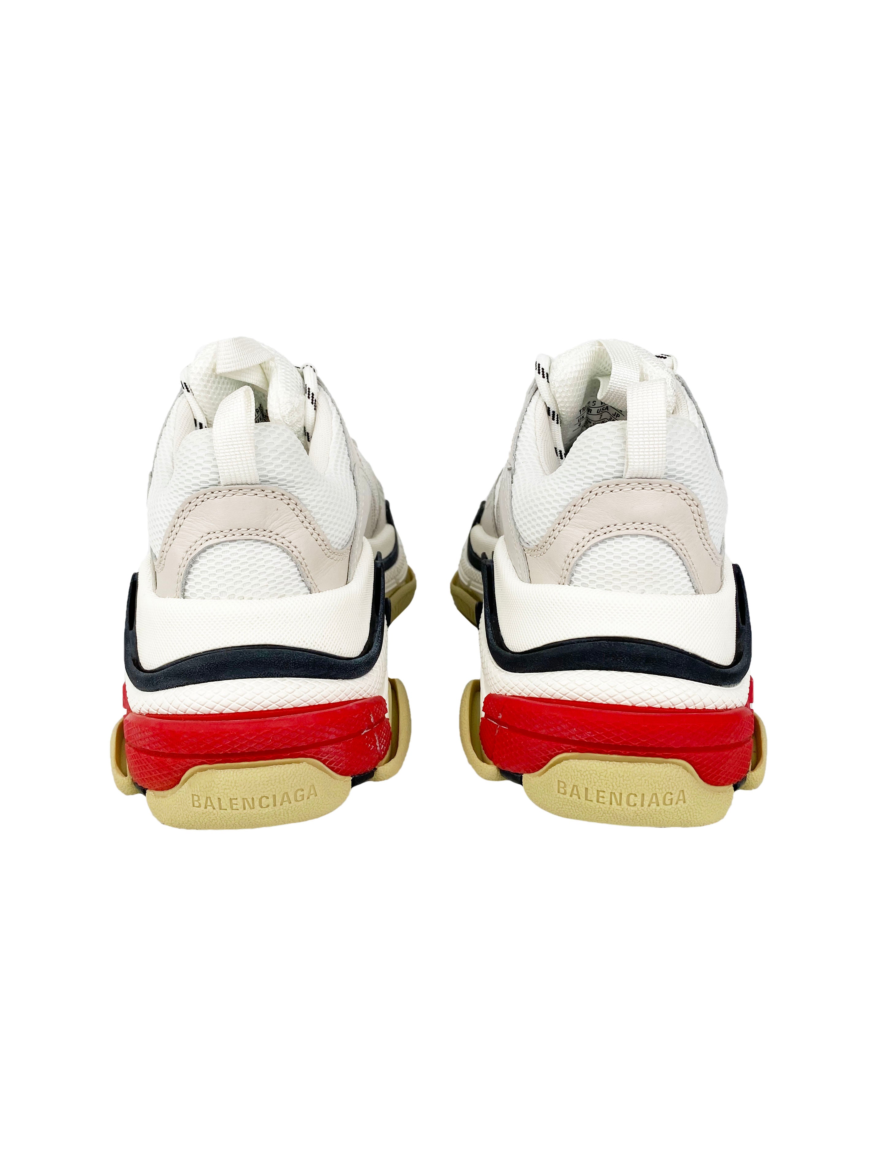 Balenciaga Tess Triple S Gomma Sneakers 37