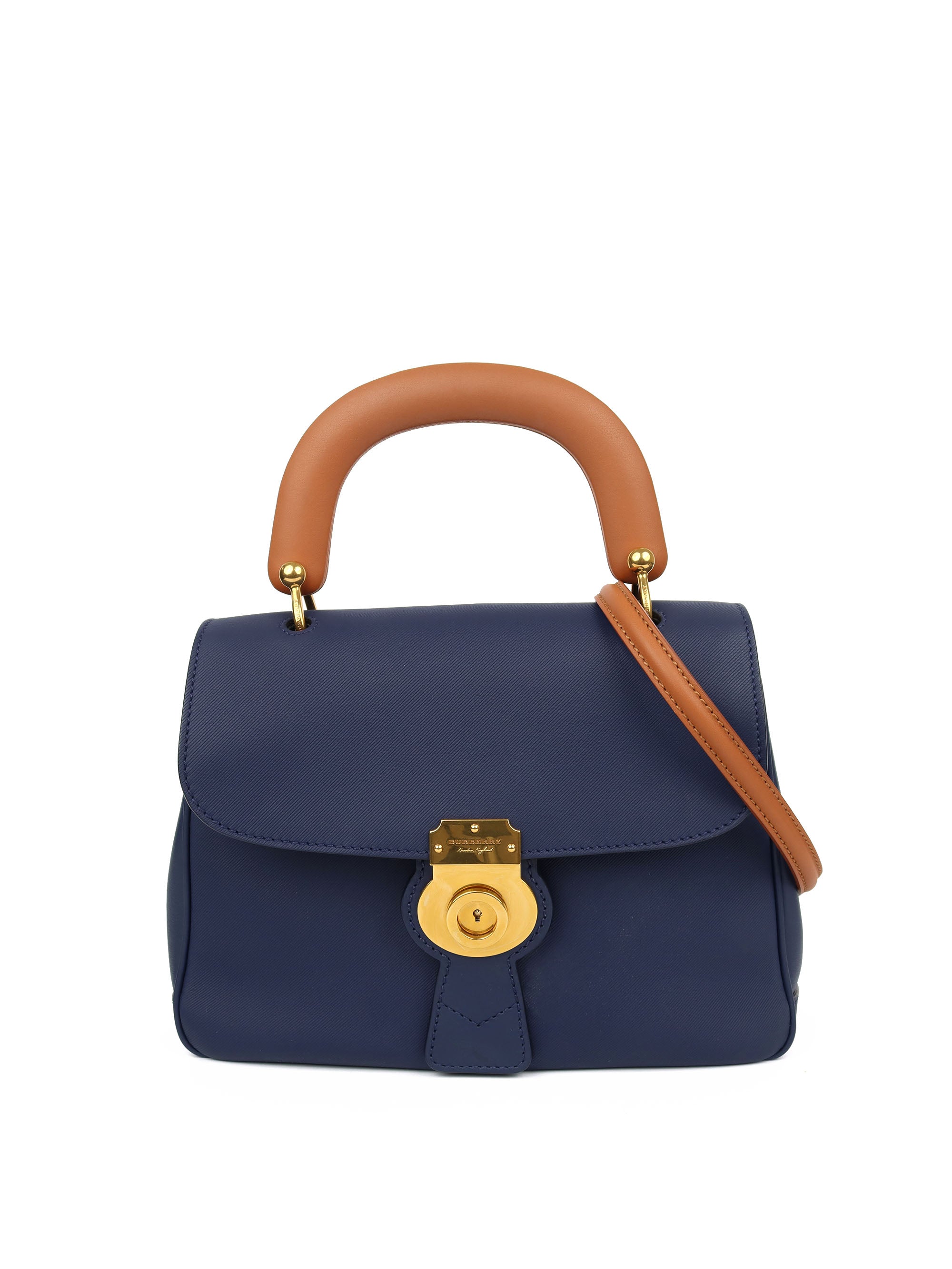 Burberry Blue Top Handle Bag