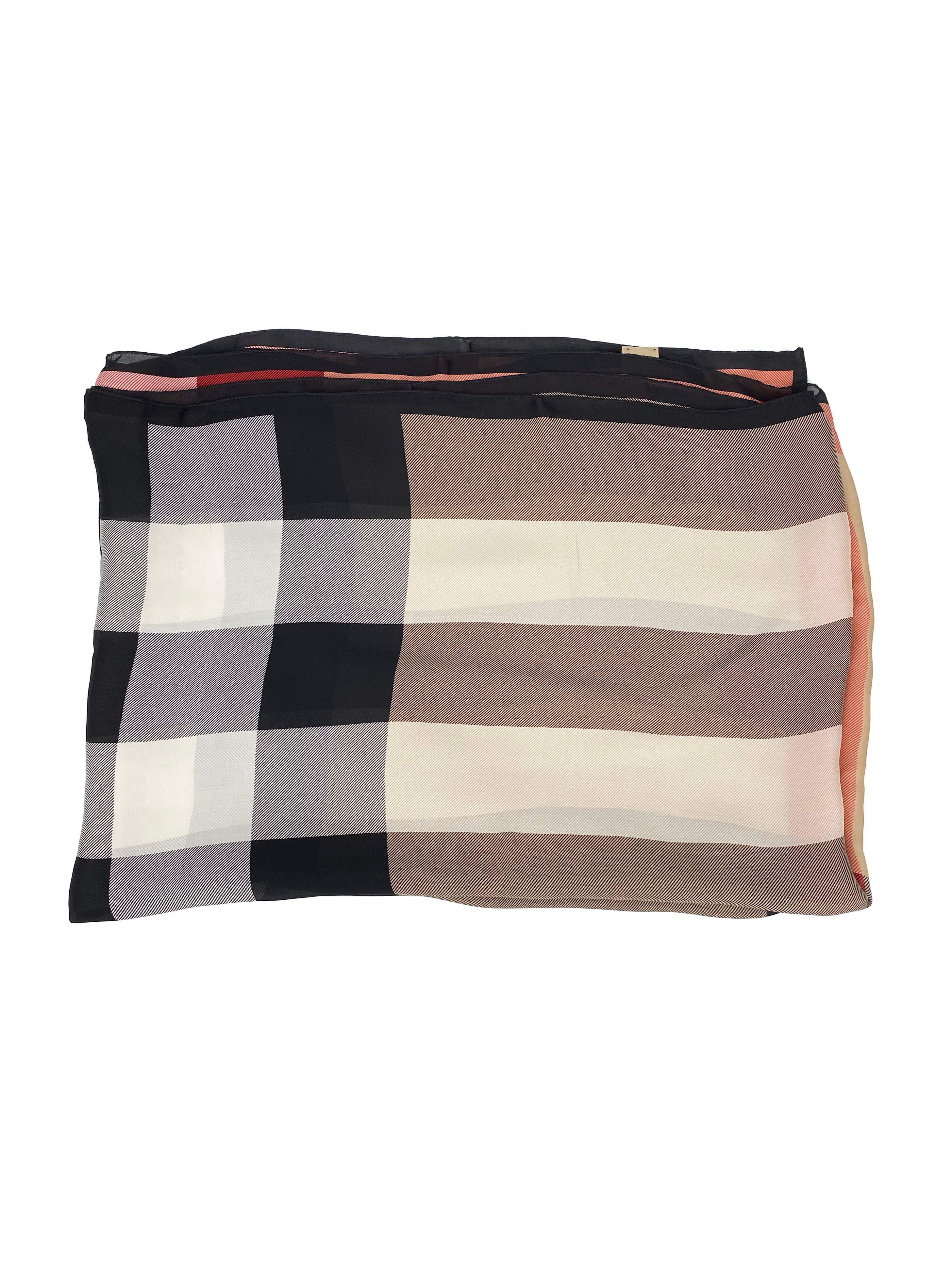 Burberry Haymarket Check Silk Scarf