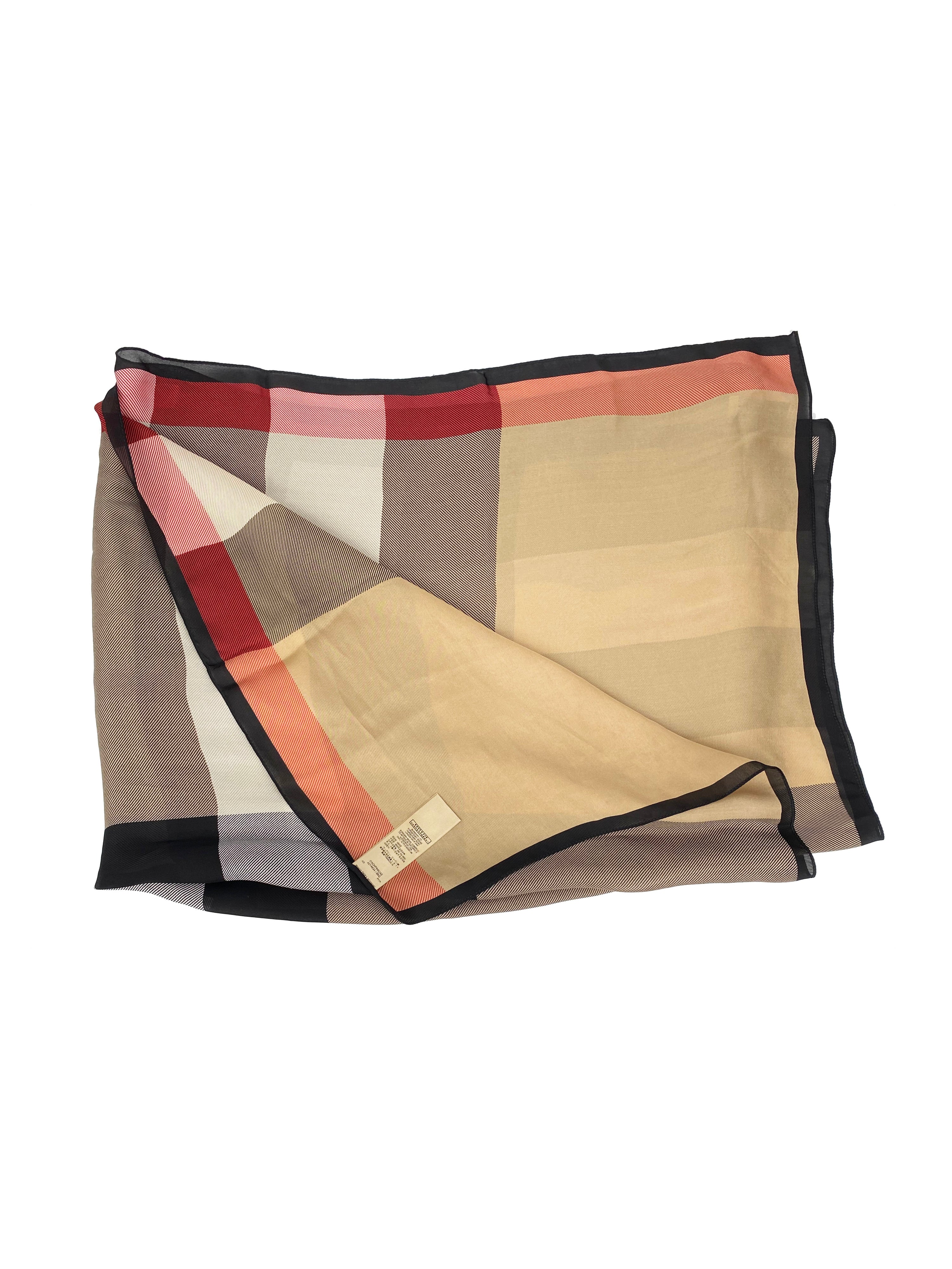 Burberry Haymarket Check Silk Scarf