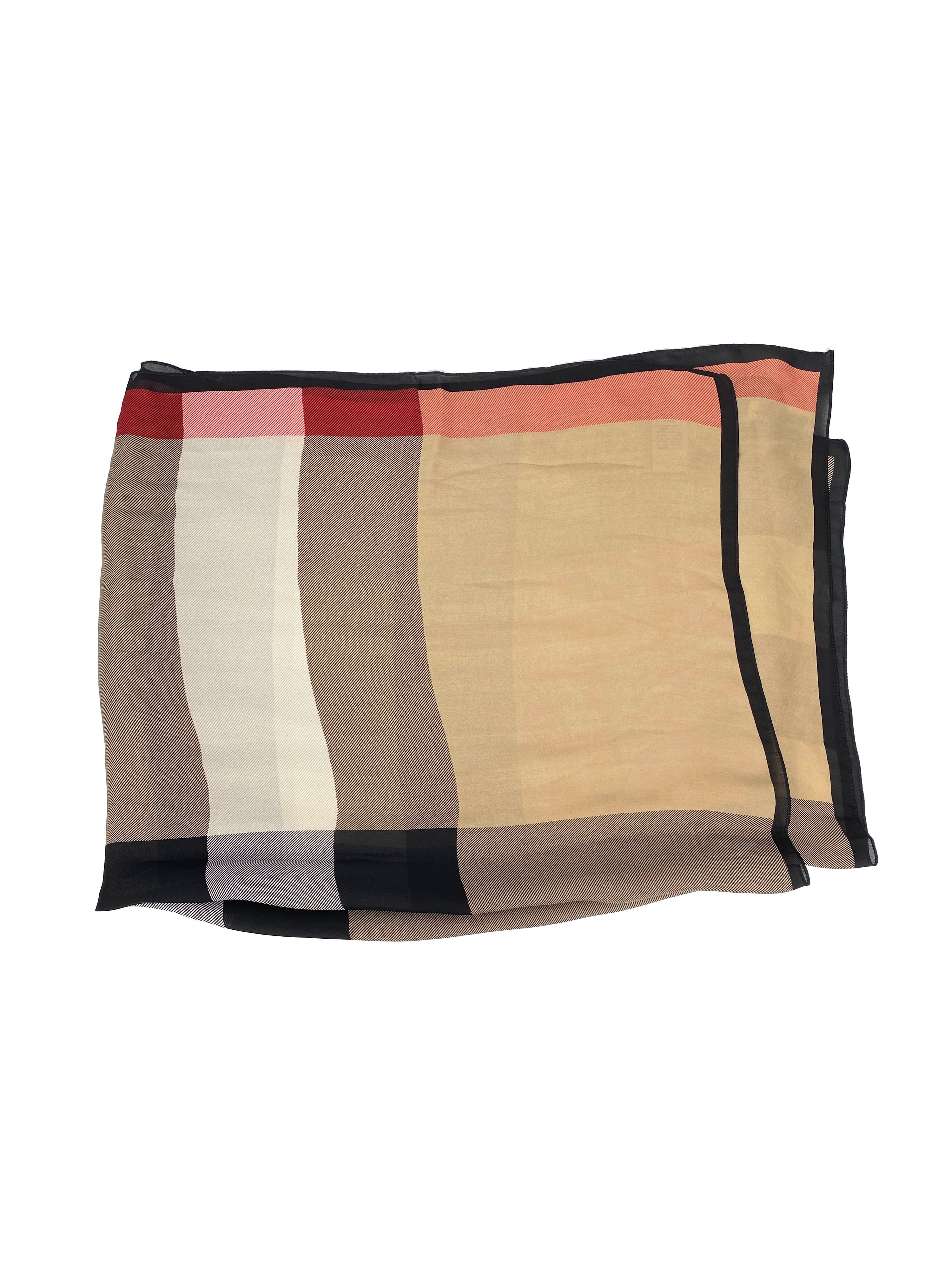 Burberry Haymarket Check Silk Scarf