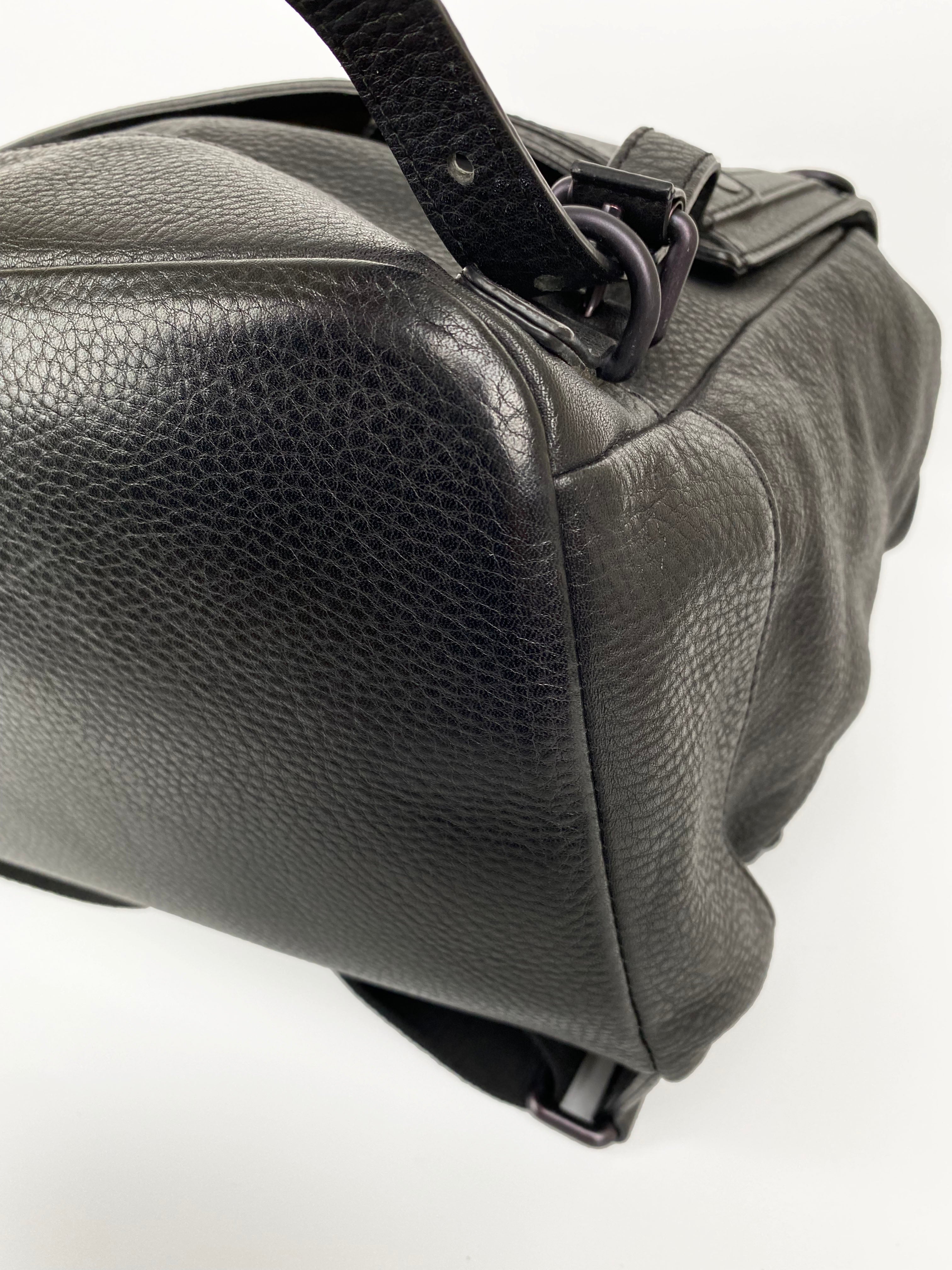 Burberry Mens Black Extra Large Rucksack