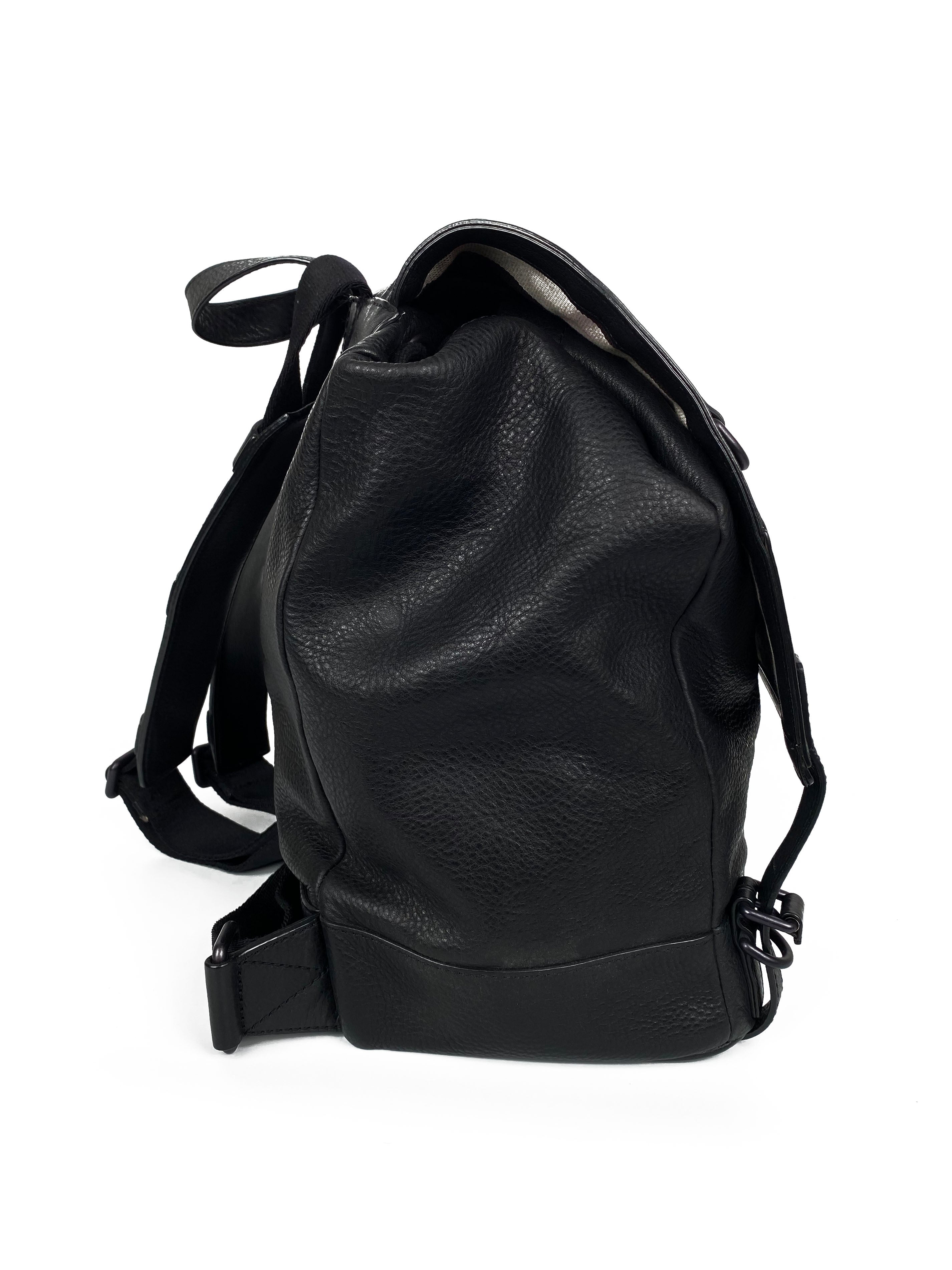 Burberry Mens Black Extra Large Rucksack
