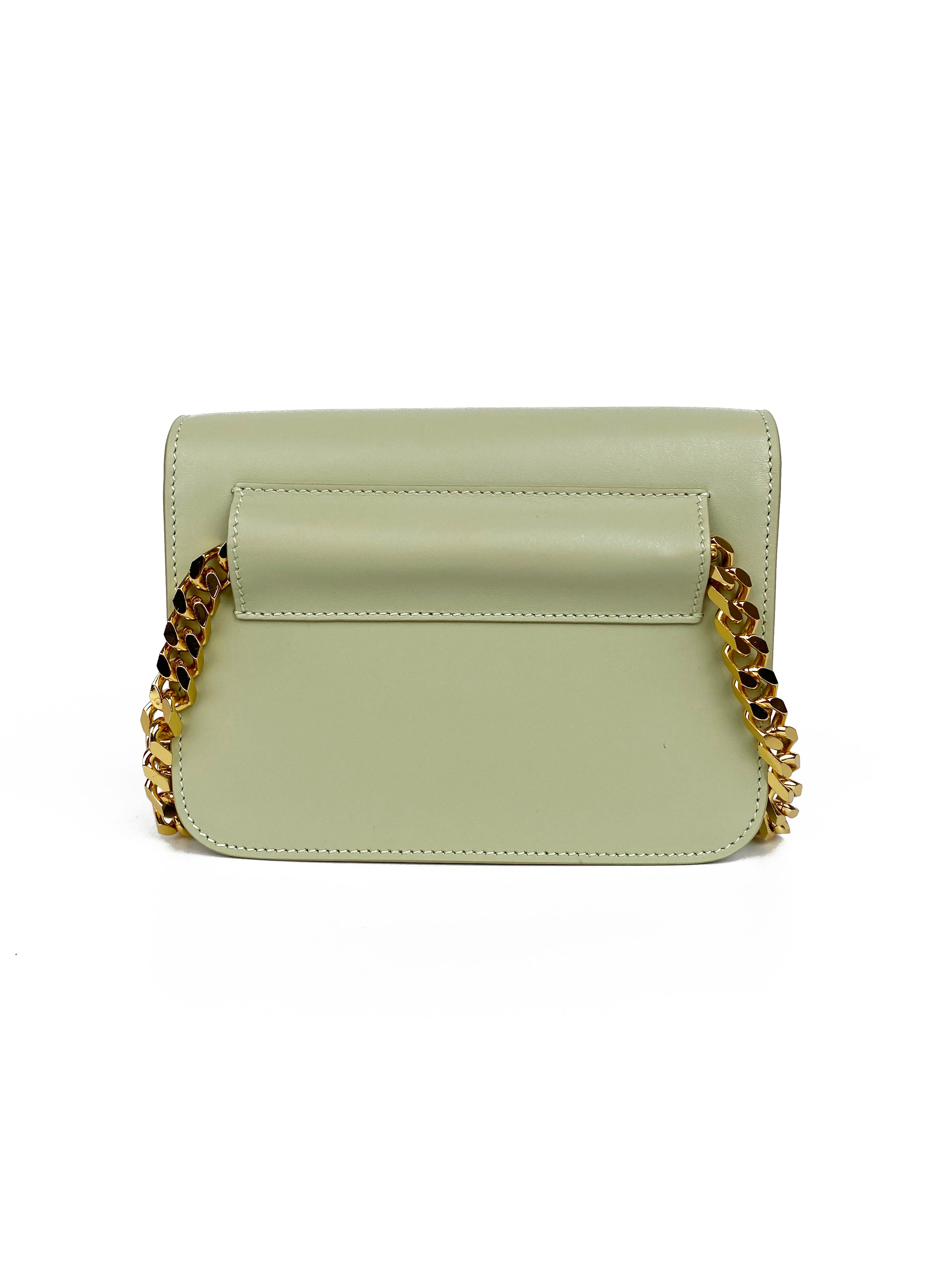 Burberry Small Sage Green Belted TB Bag