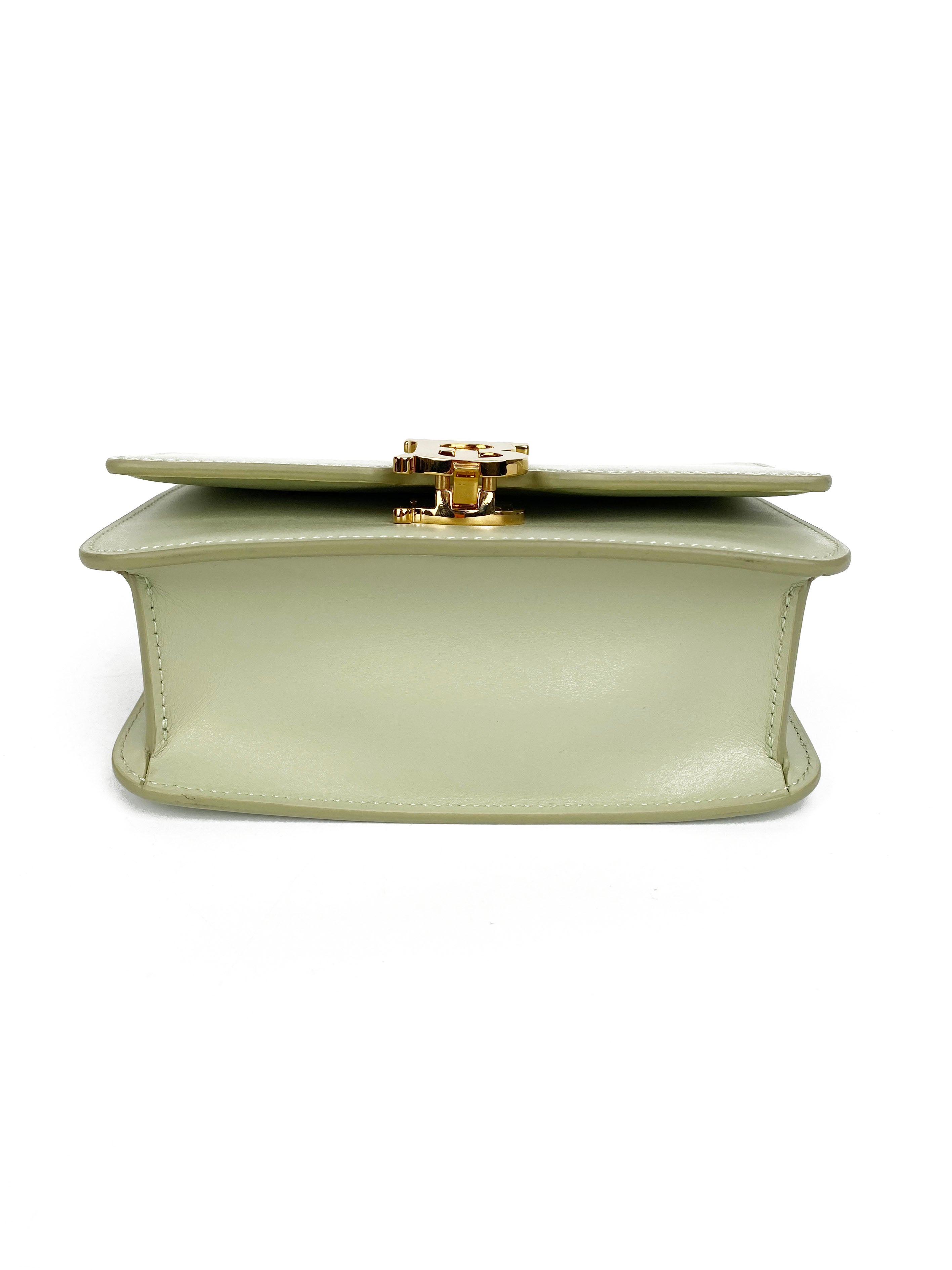 Burberry Small Sage Green Belted TB Bag