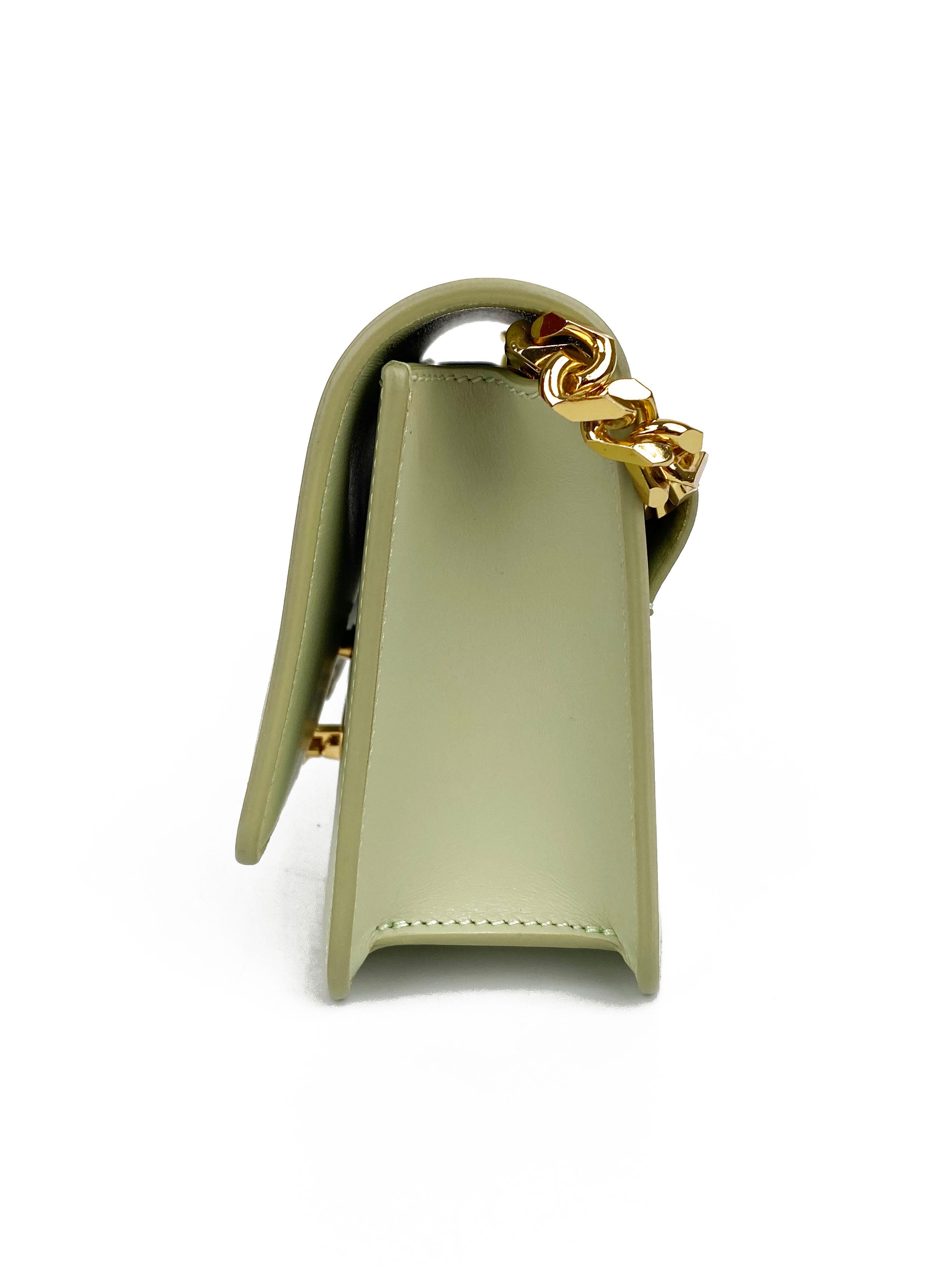 Burberry Small Sage Green Belted TB Bag