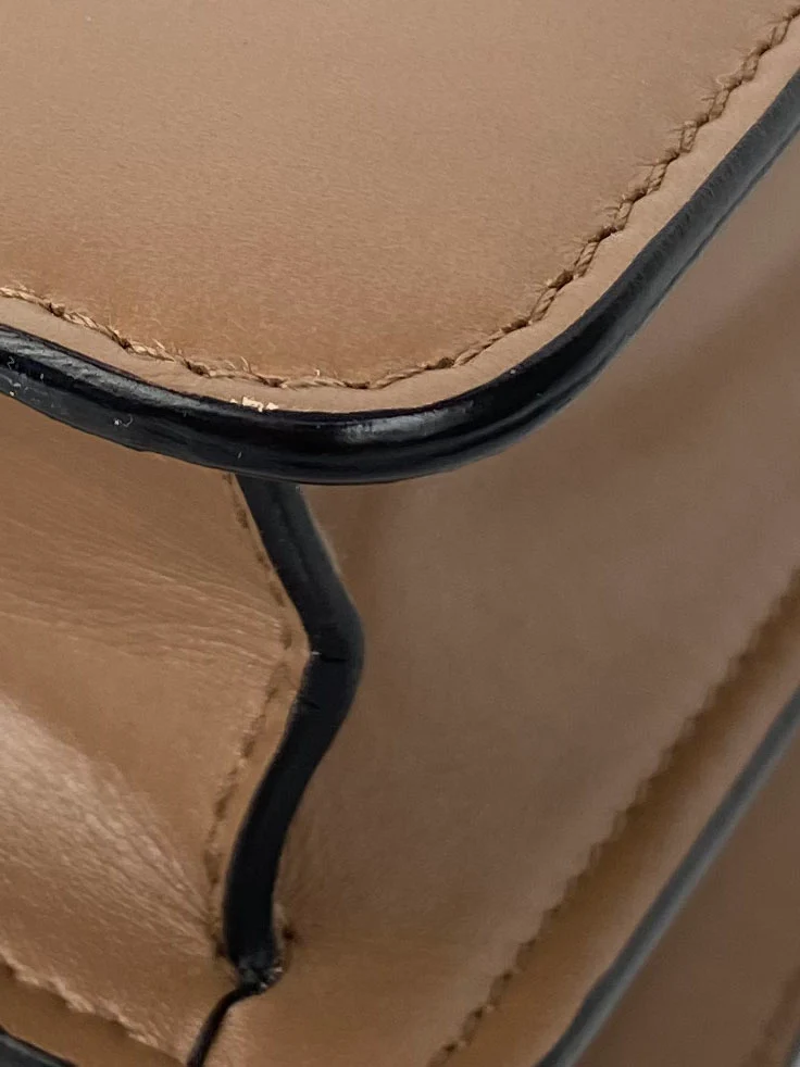 Bvlgari Black  Tan Two-tone Serpenti Bag
