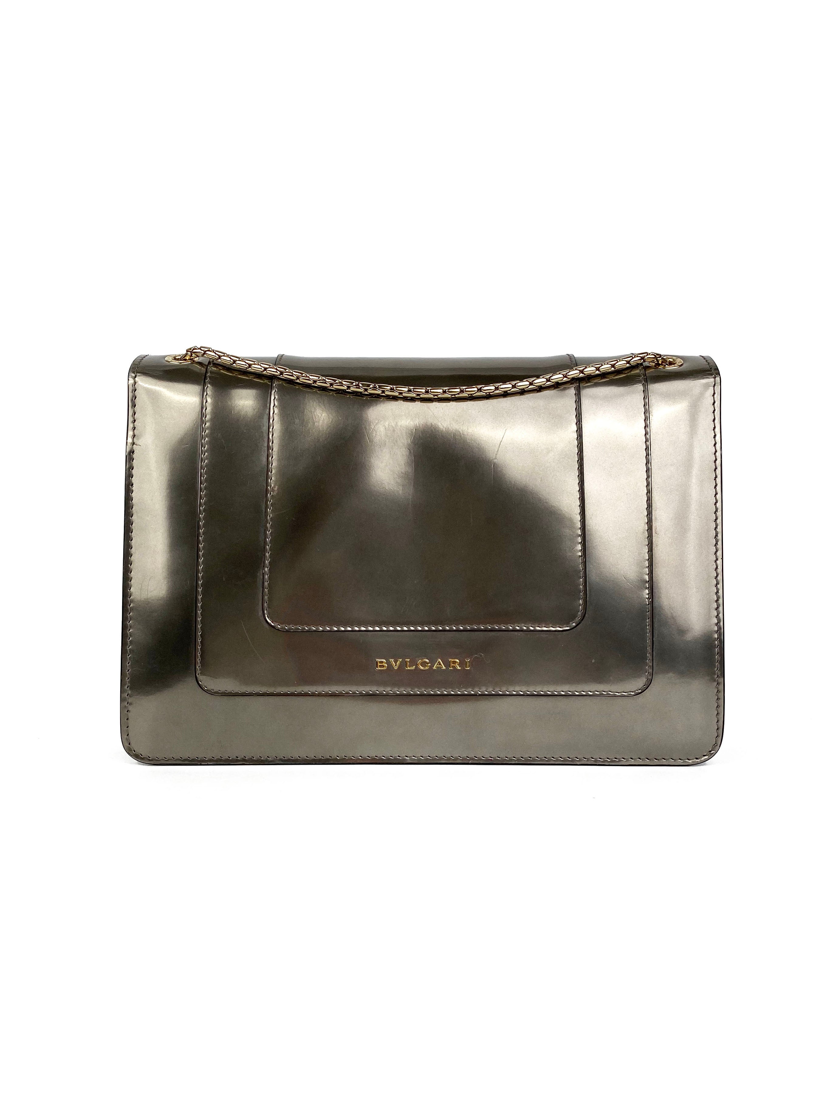 Bvlgari Silver Serpenti Forever Bag