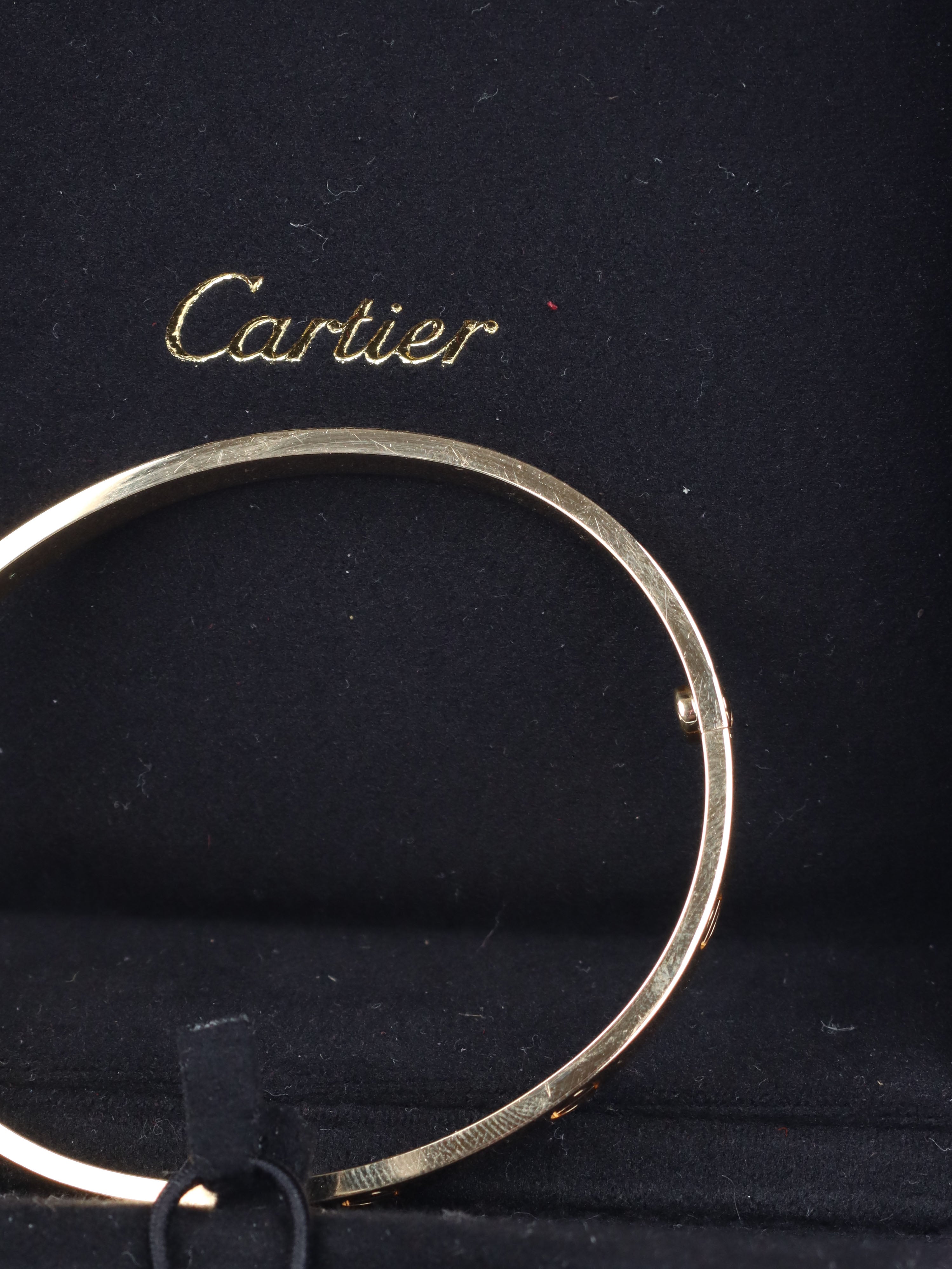 Cartier 18K Gold Love Bracelet 19