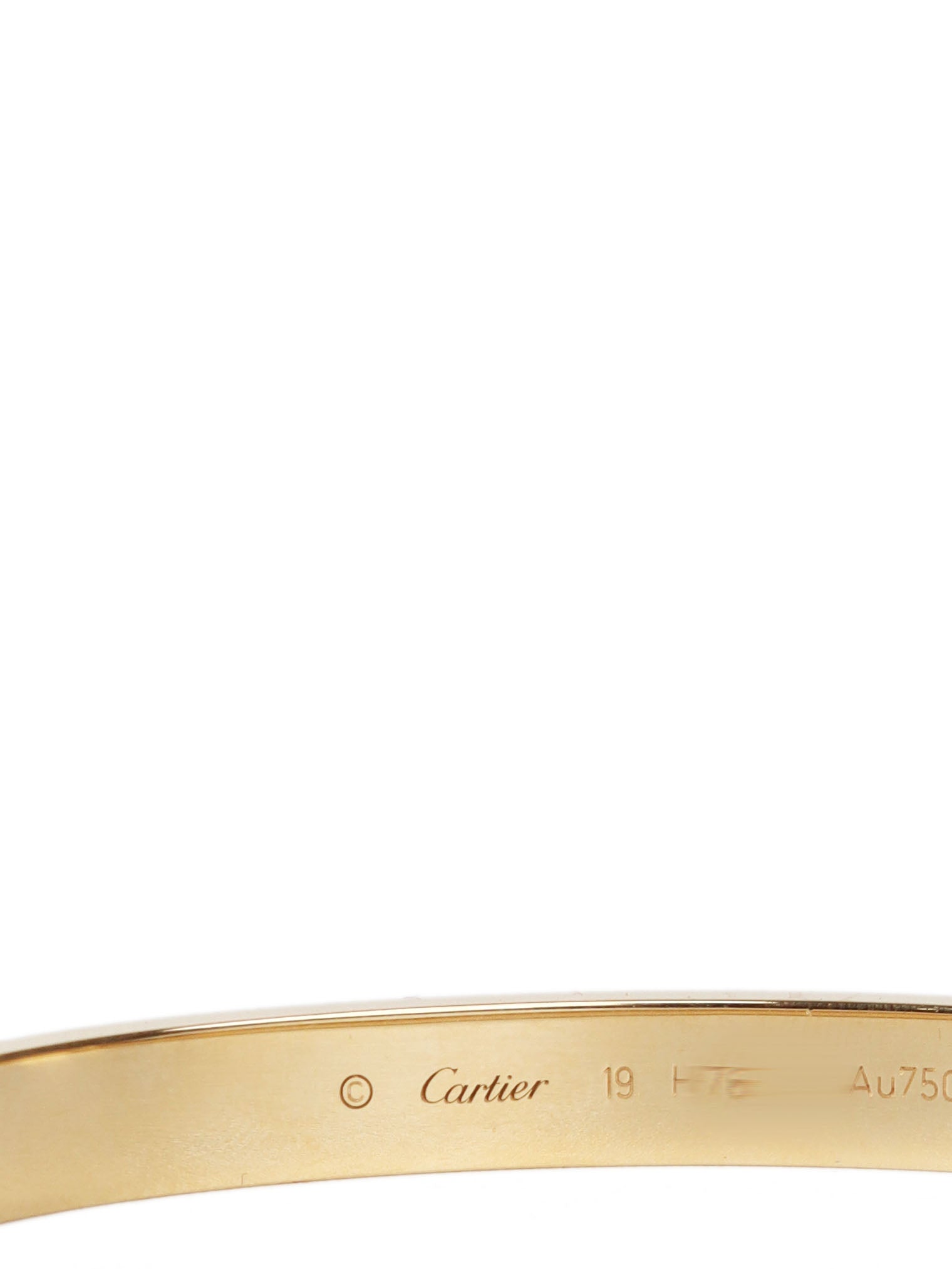 Cartier 18K Gold Love Bracelet 19