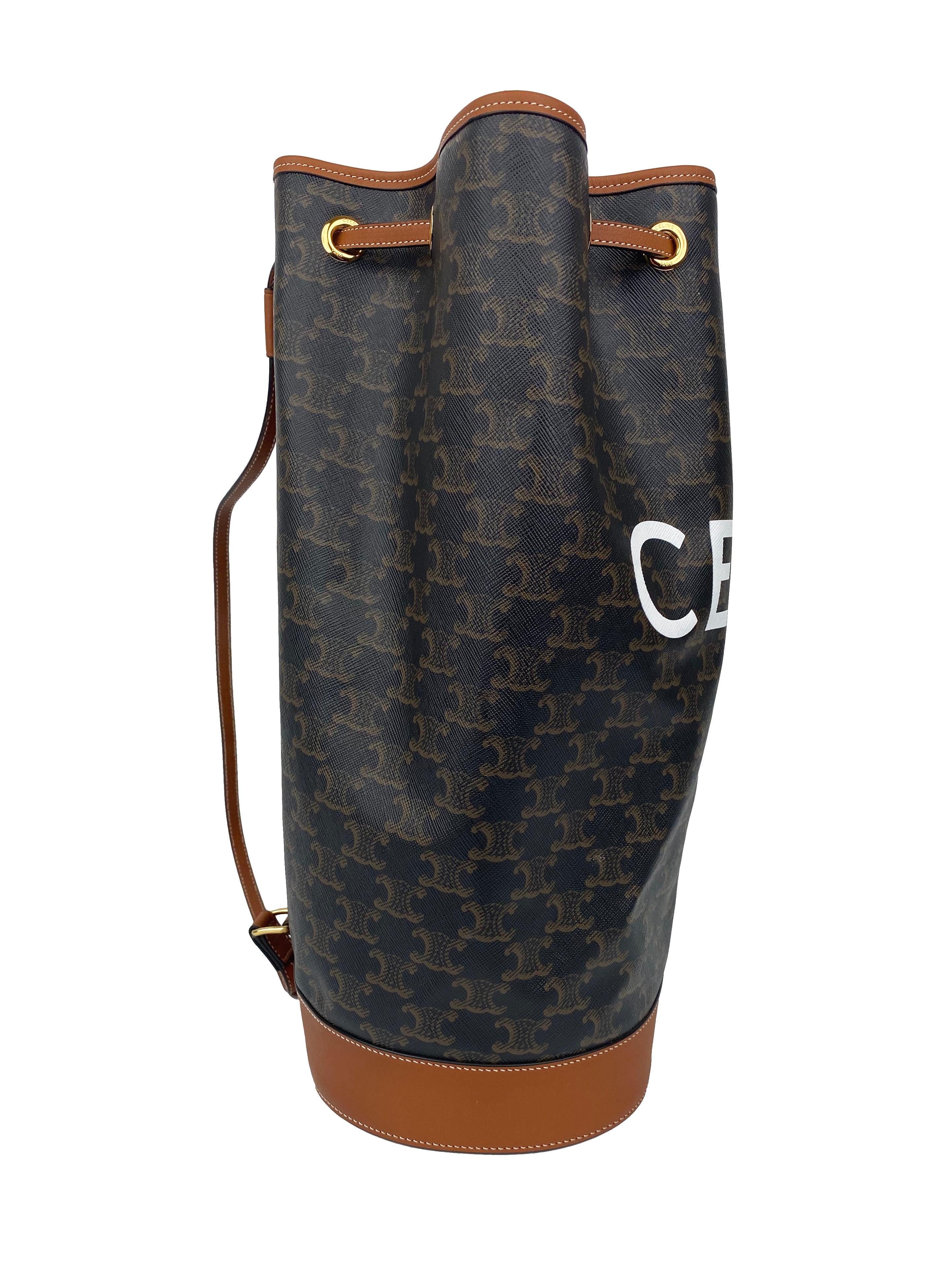 Celine Monogram Logo Bucket Bag