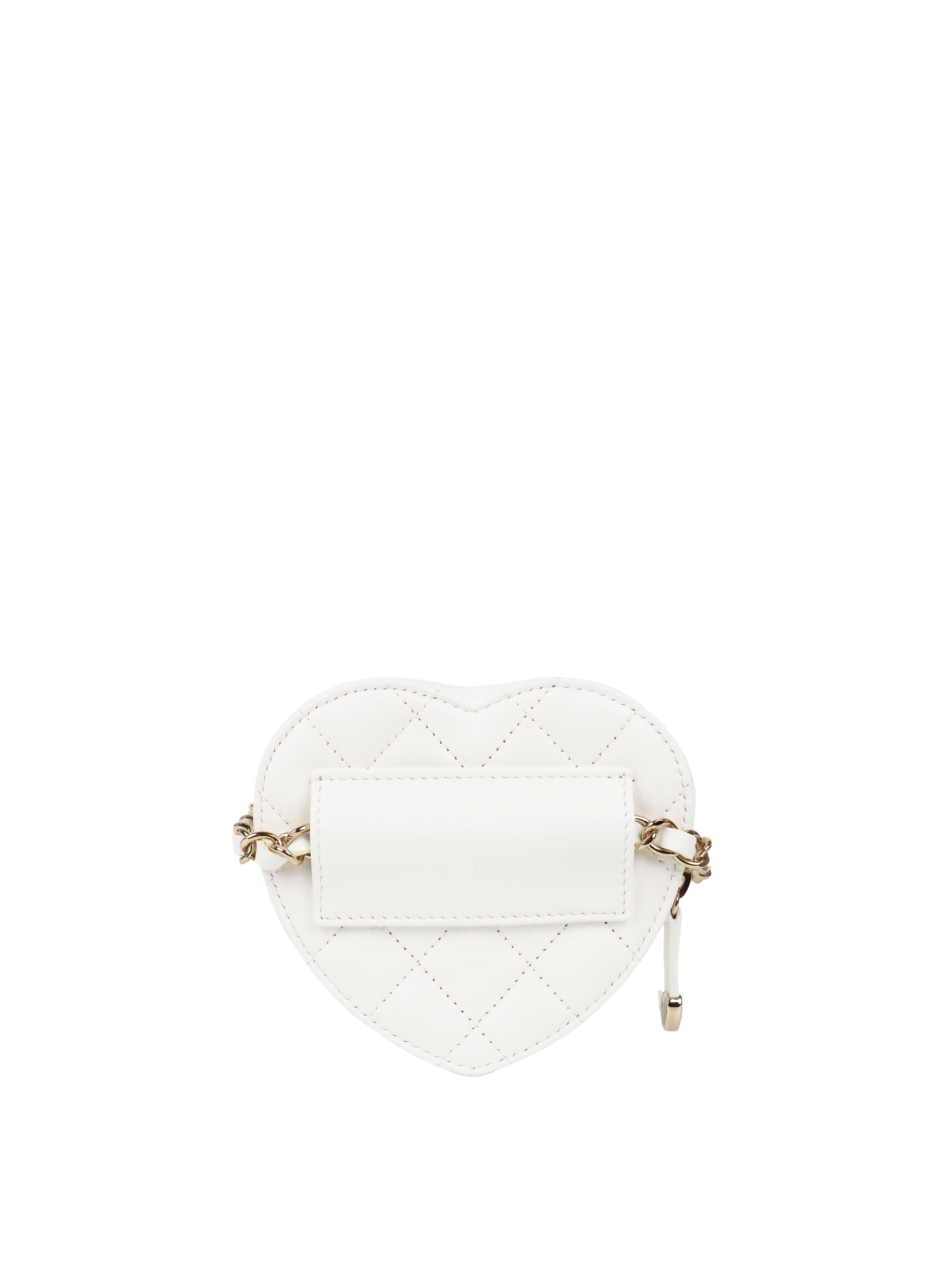 Chanel 22S White Heart Belt Bag LGHW