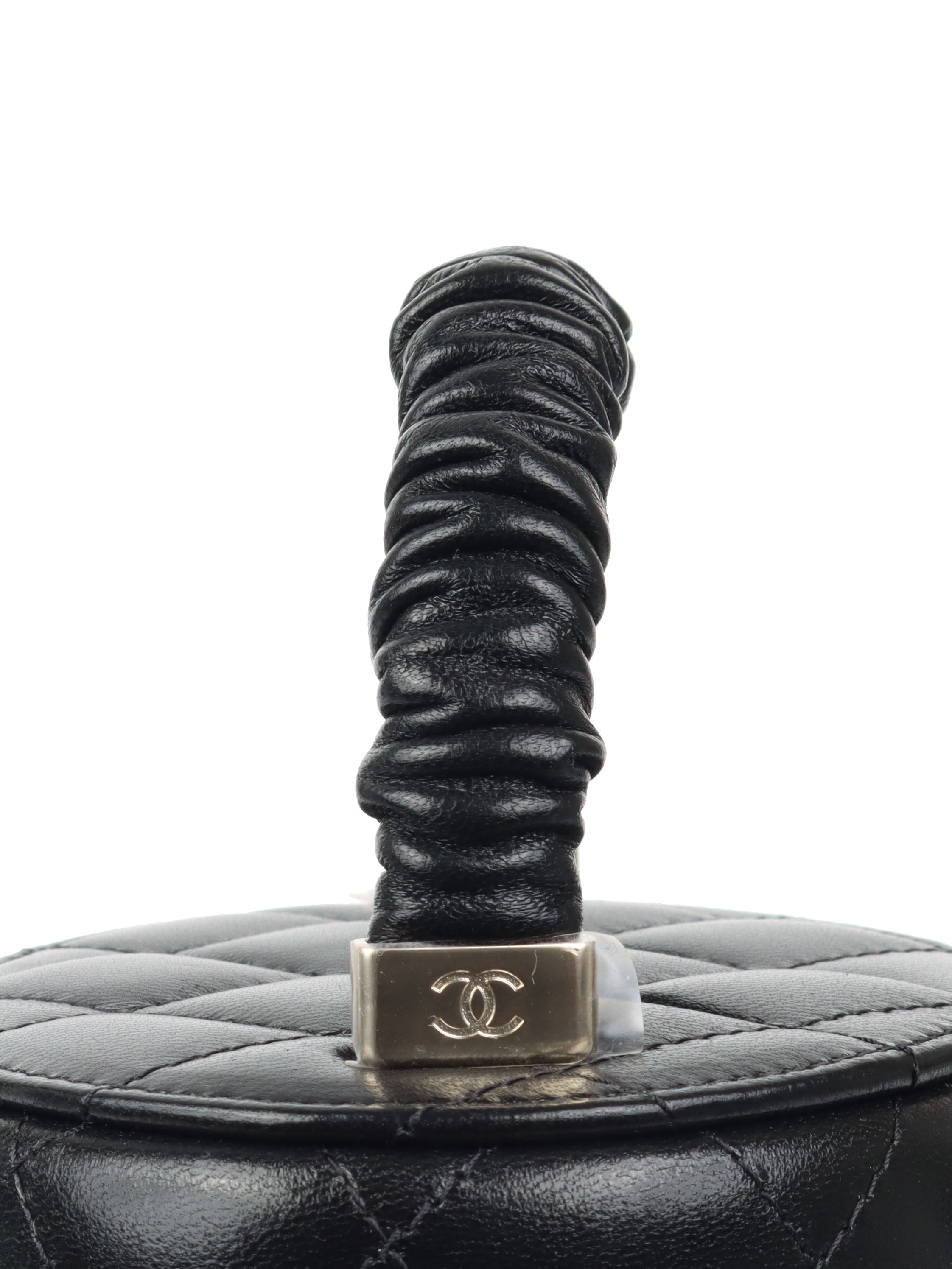 Chanel Black 22S Top Handle Vanity Bag