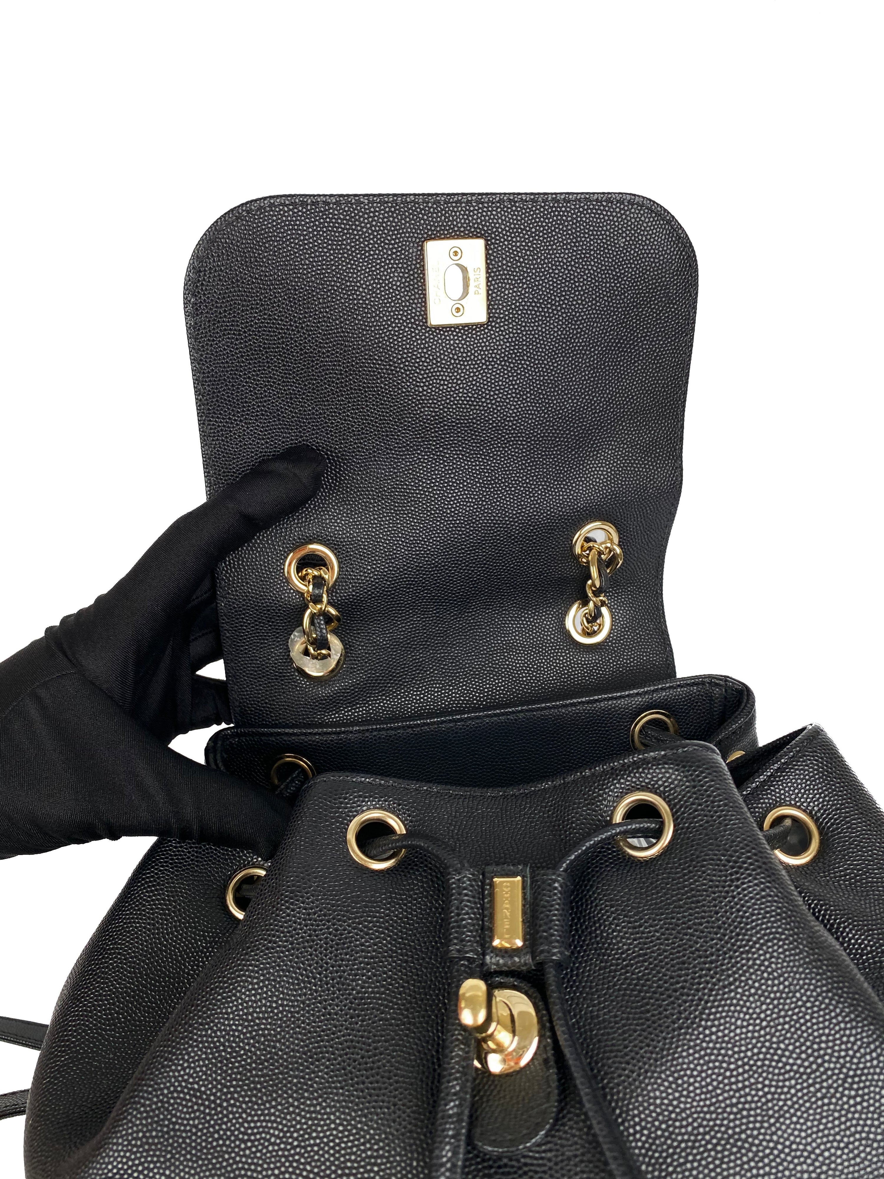 Chanel Black Business Affinity Backpack