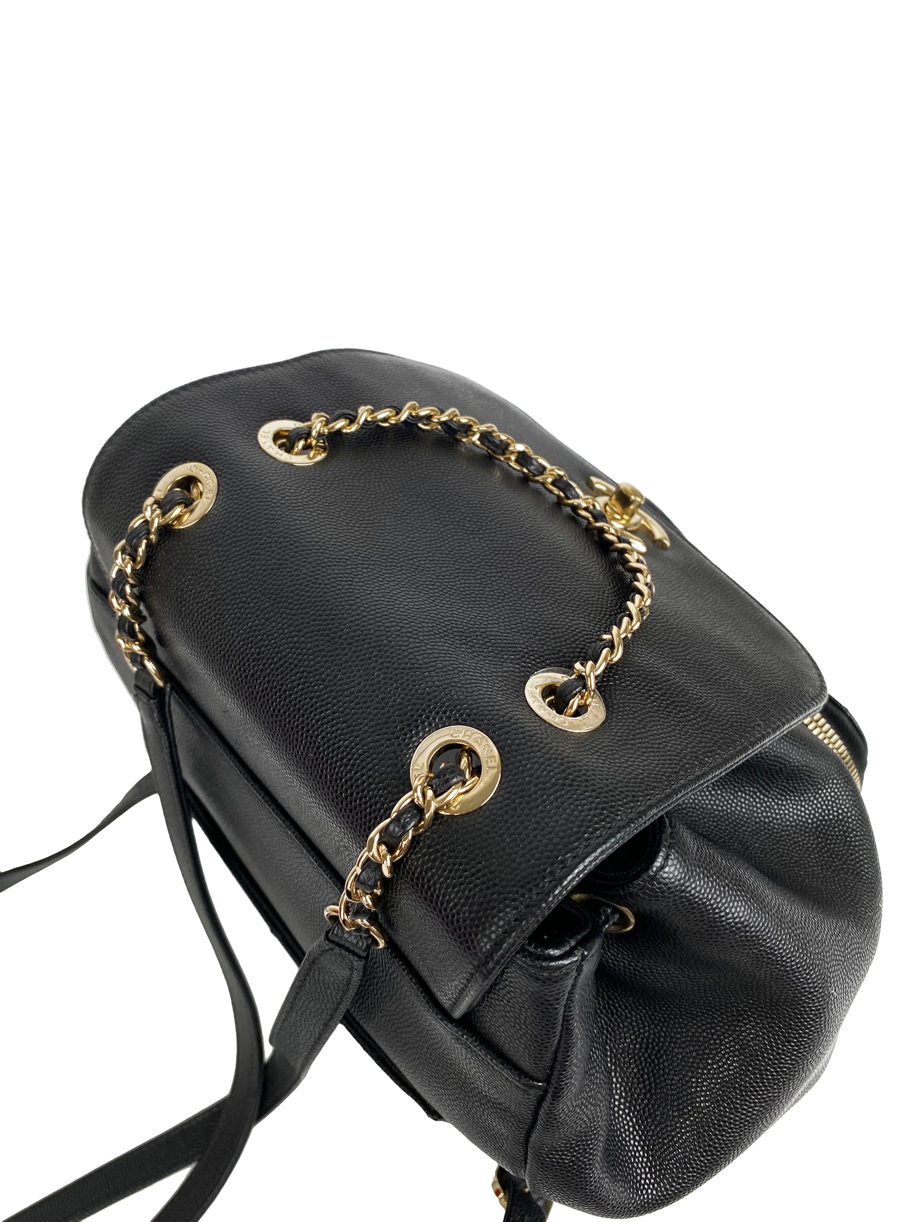 Chanel Black Business Affinity Backpack