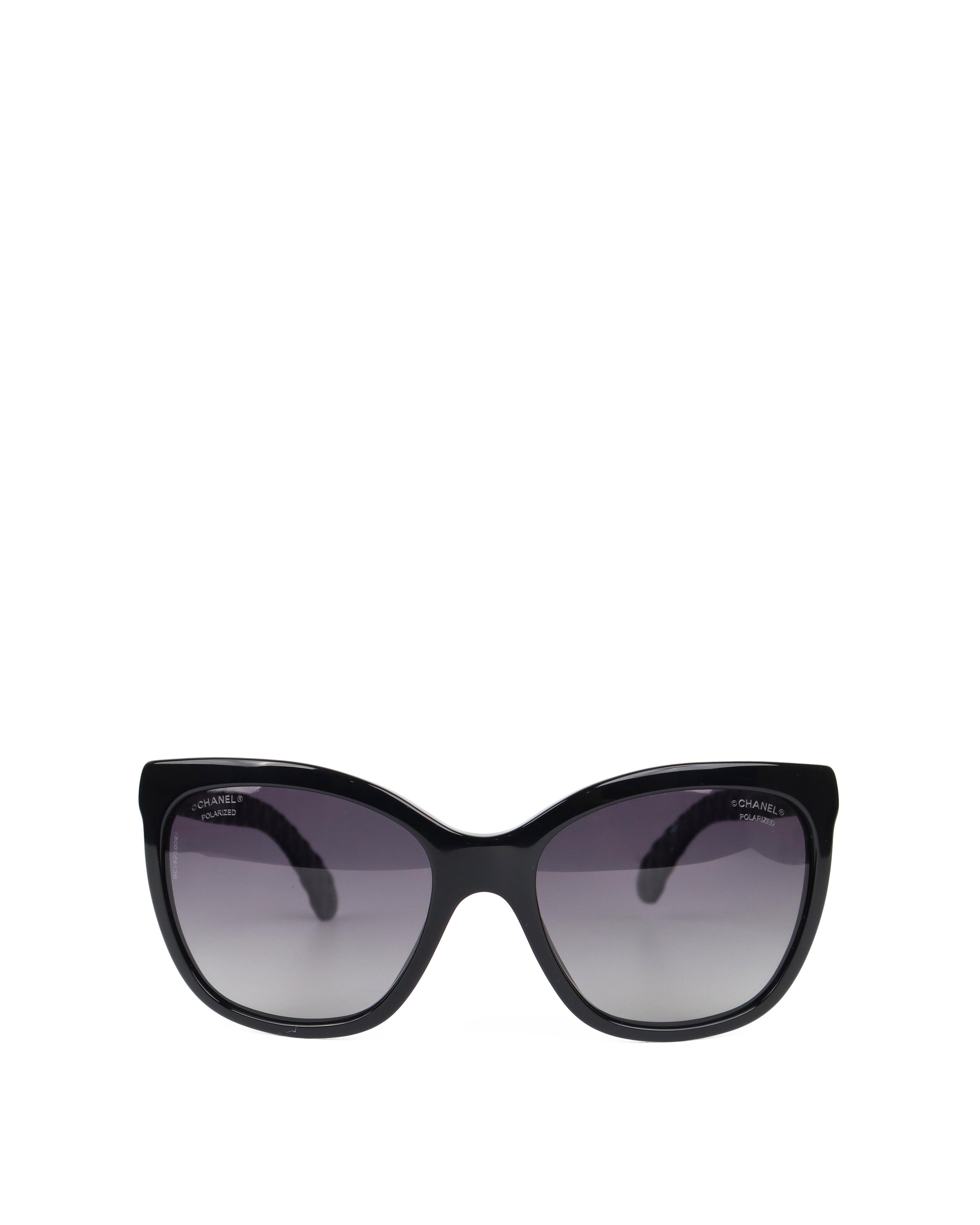 Chanel Black Cat Eye Sunglasses 5288Q