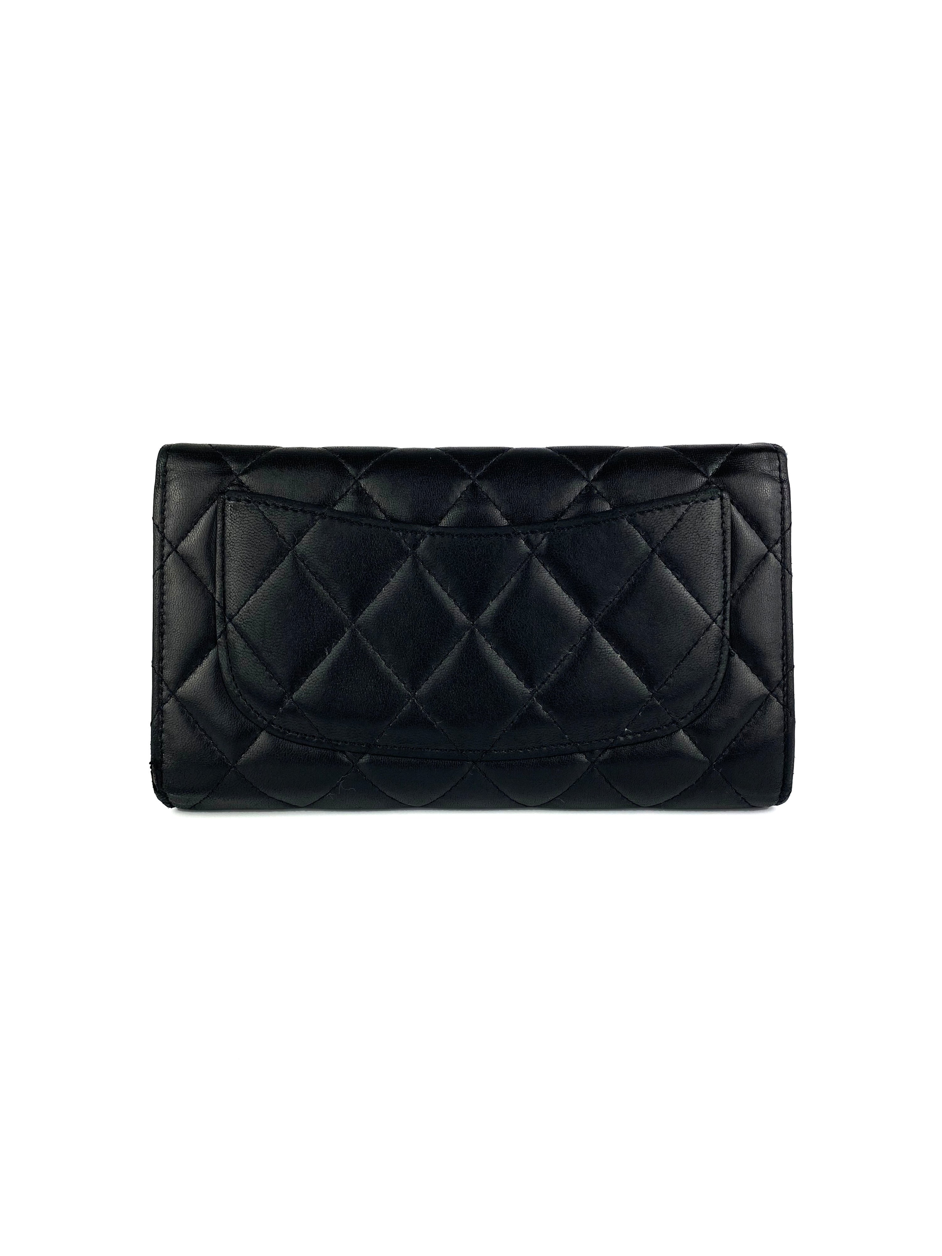 Chanel Black Classic Flap Wallet