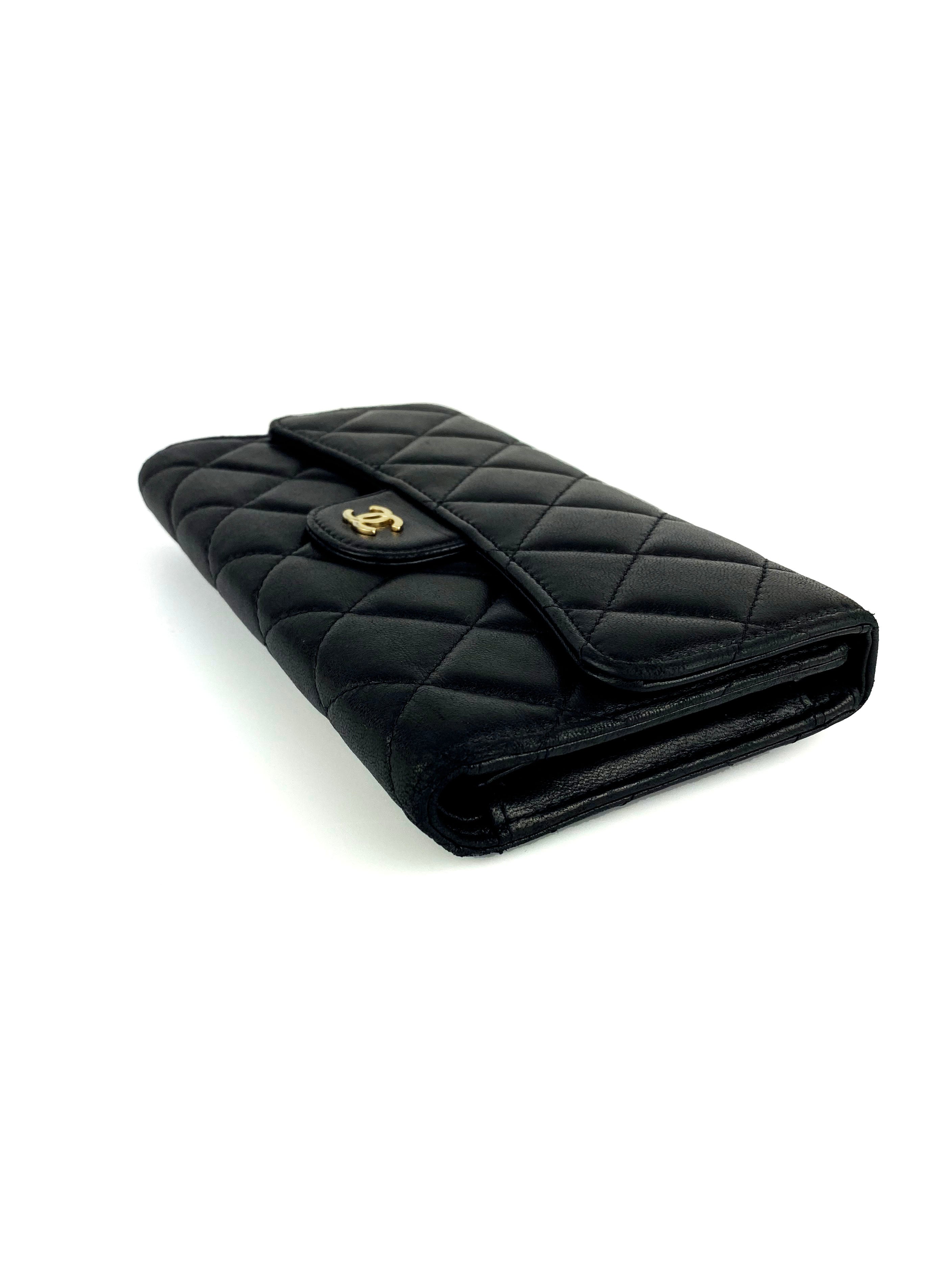 Chanel Black Classic Flap Wallet