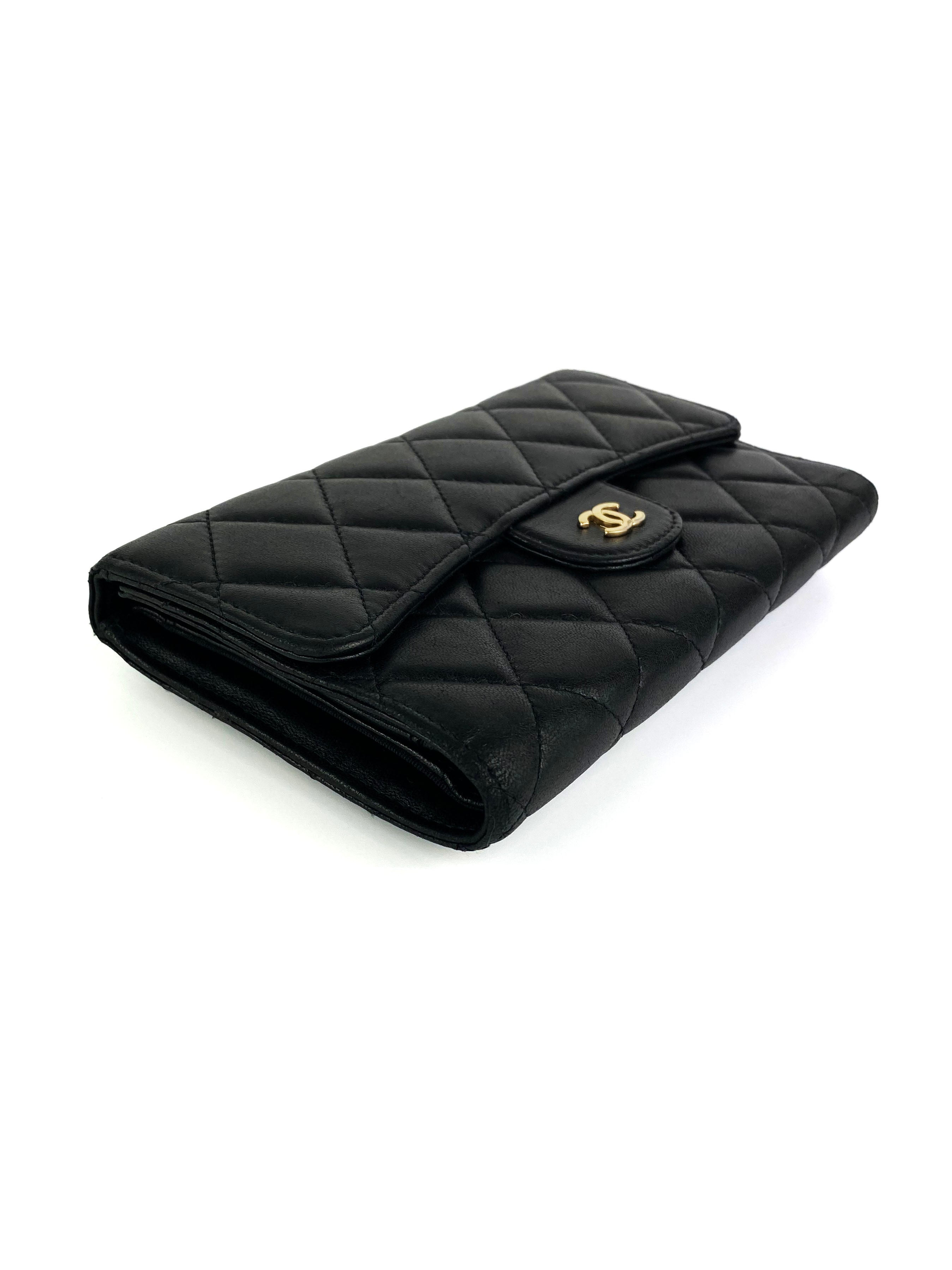 Chanel Black Classic Flap Wallet