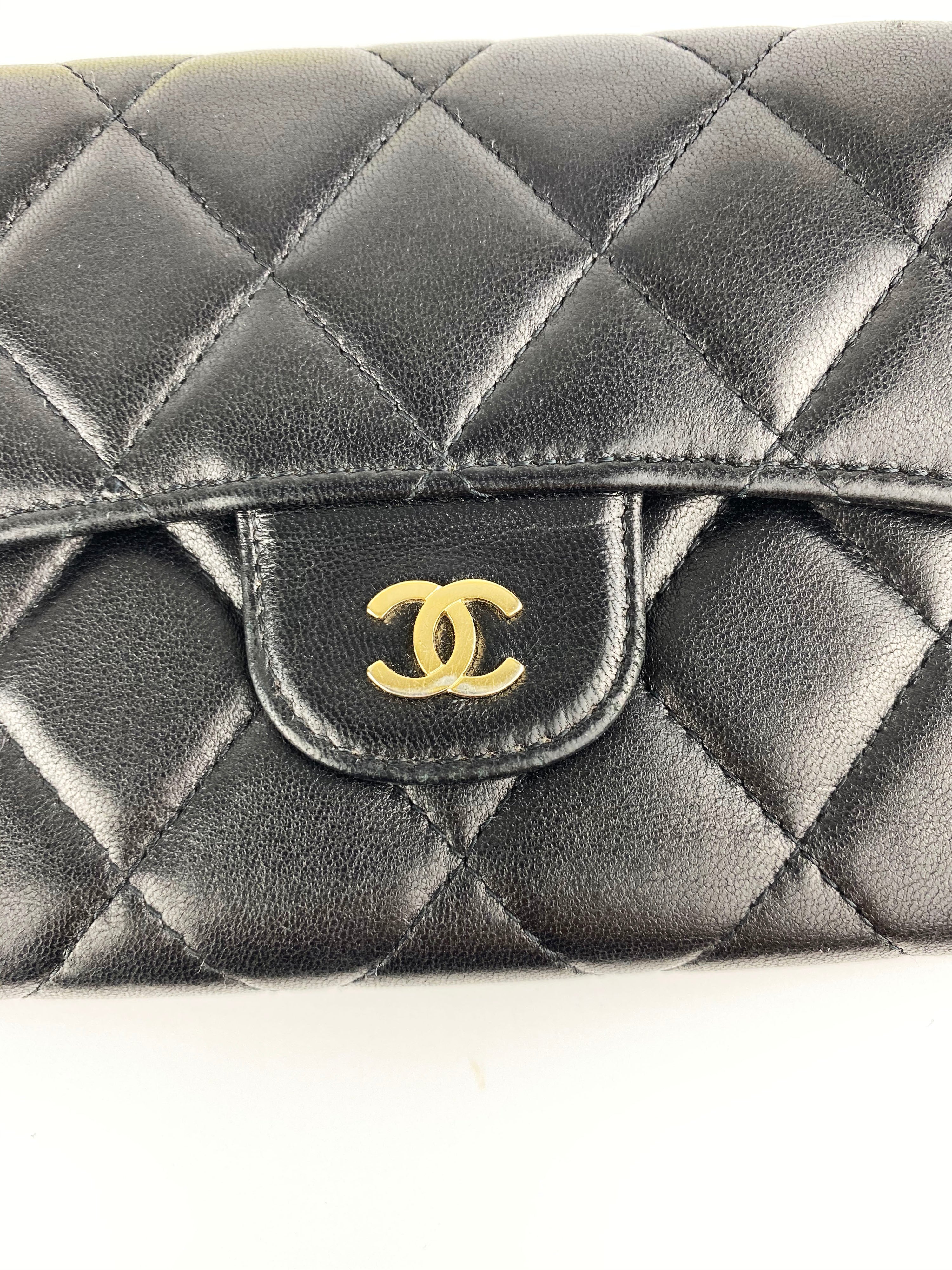 Chanel Black Classic Flap Wallet