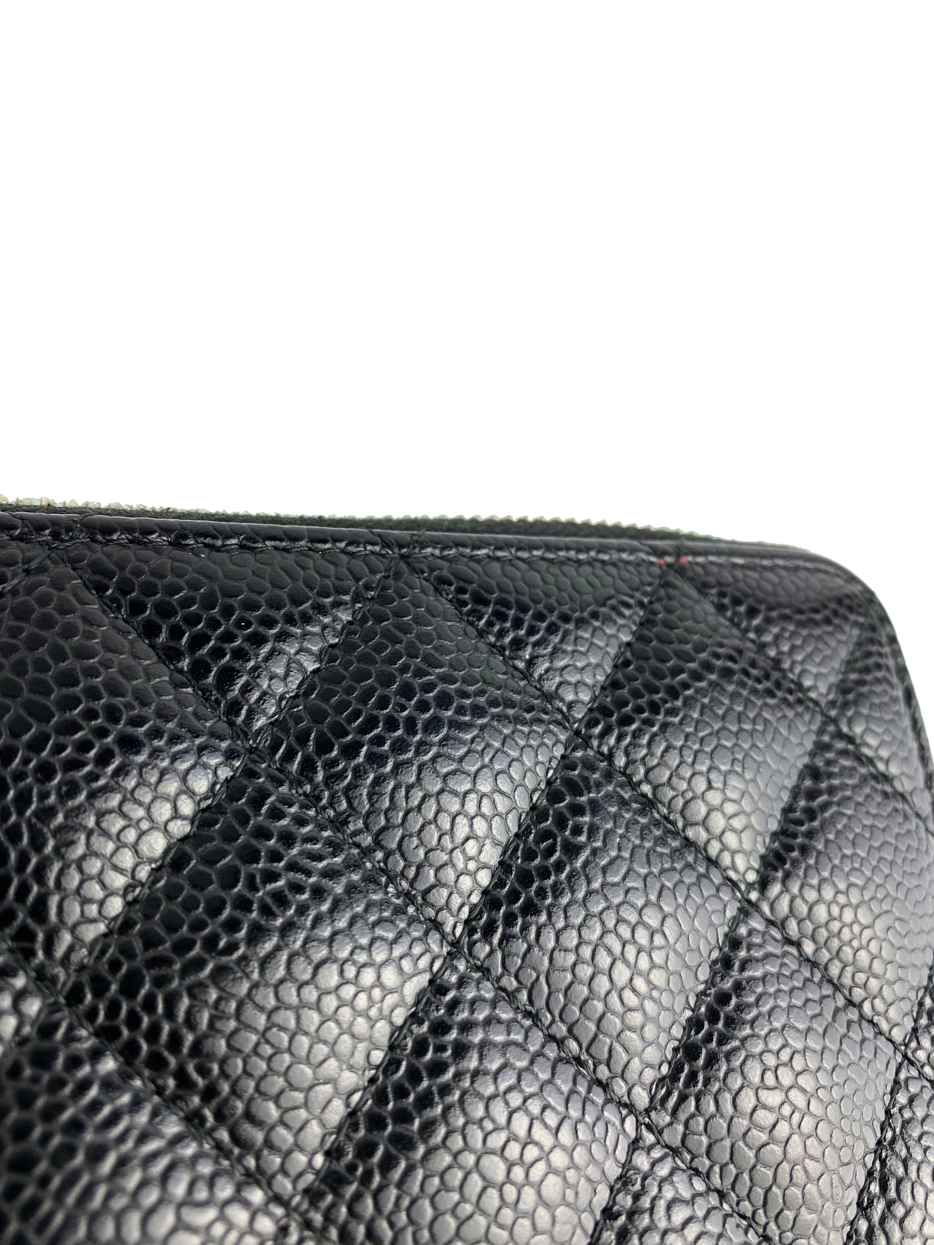 Chanel Black Classic Long Zipped Wallet