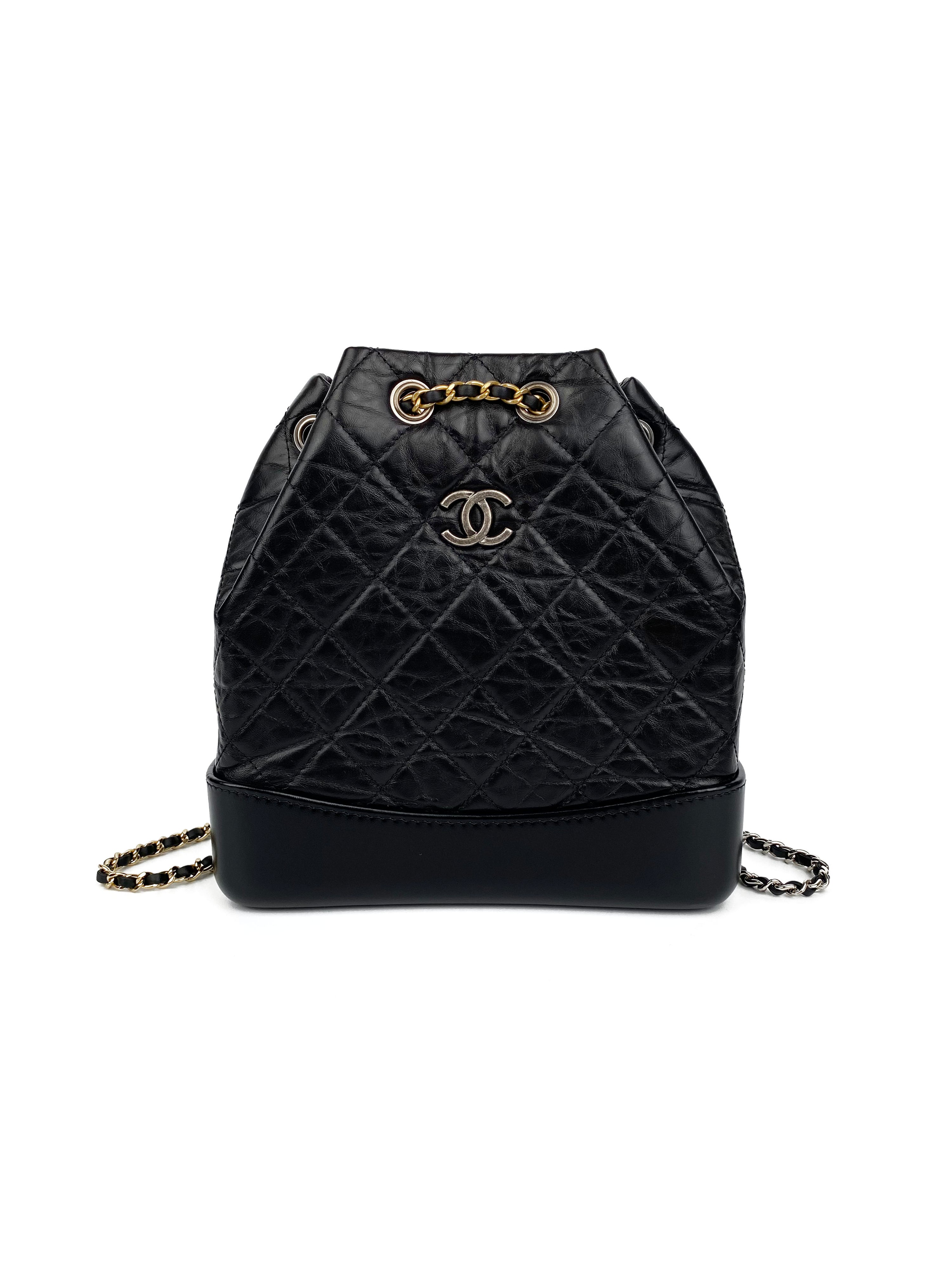 Chanel Black Gabrielle Backpack