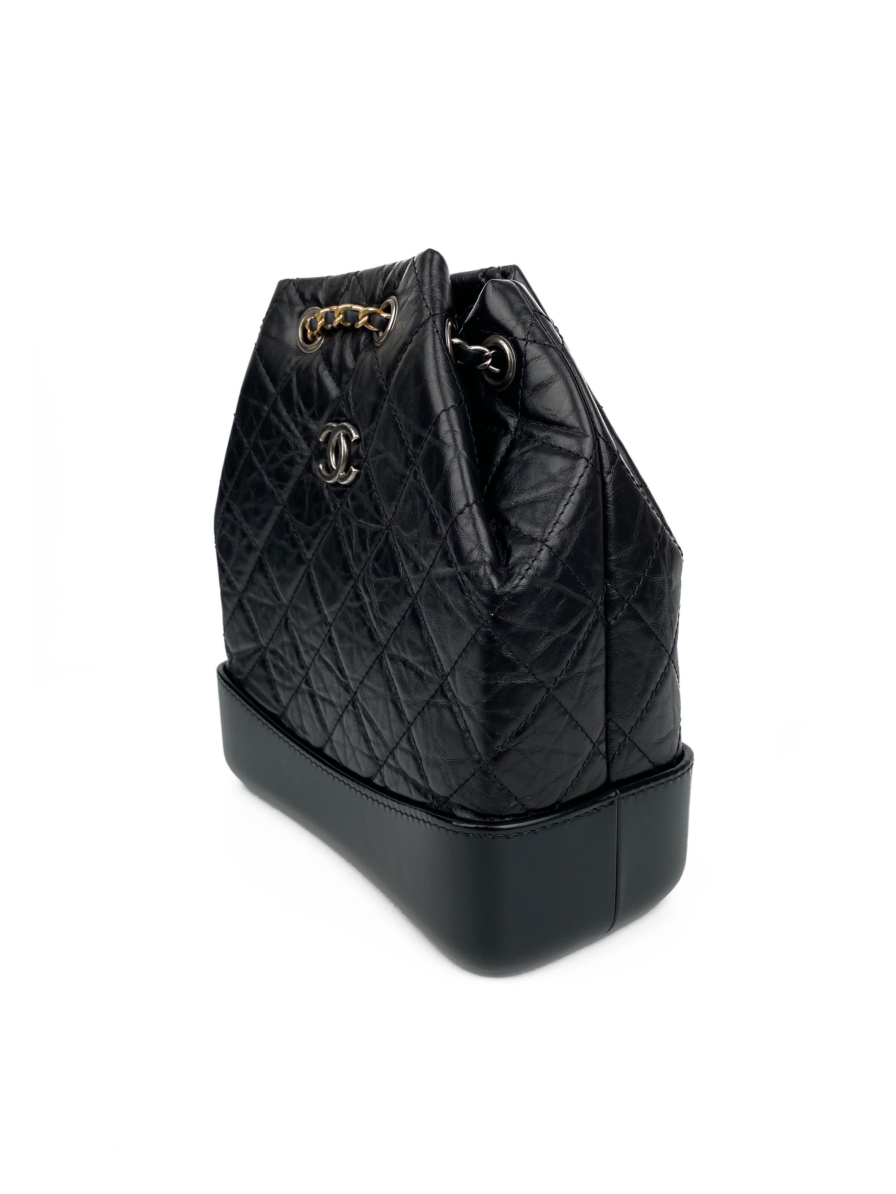 Chanel Black Gabrielle Backpack