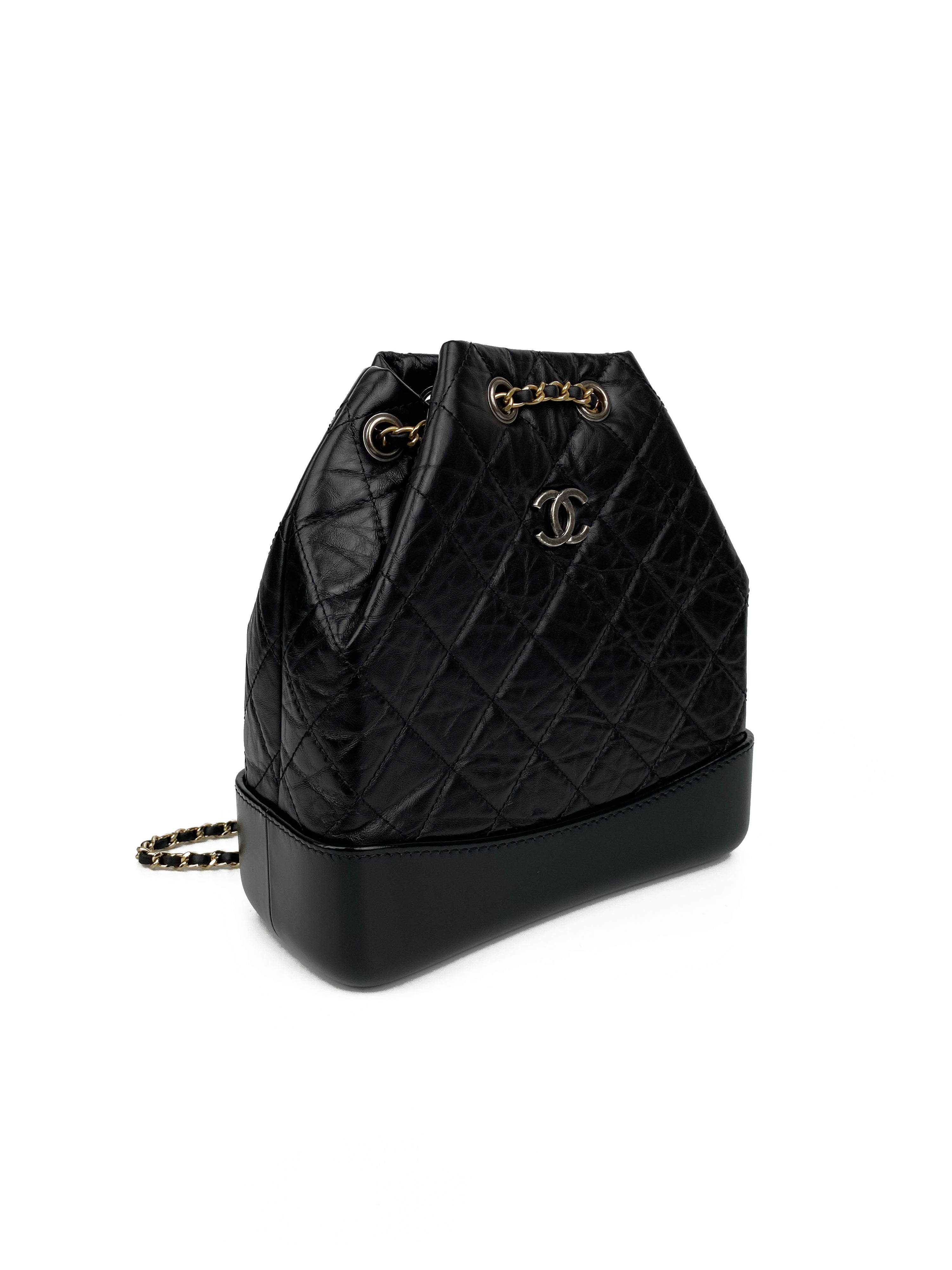 Chanel Black Gabrielle Backpack