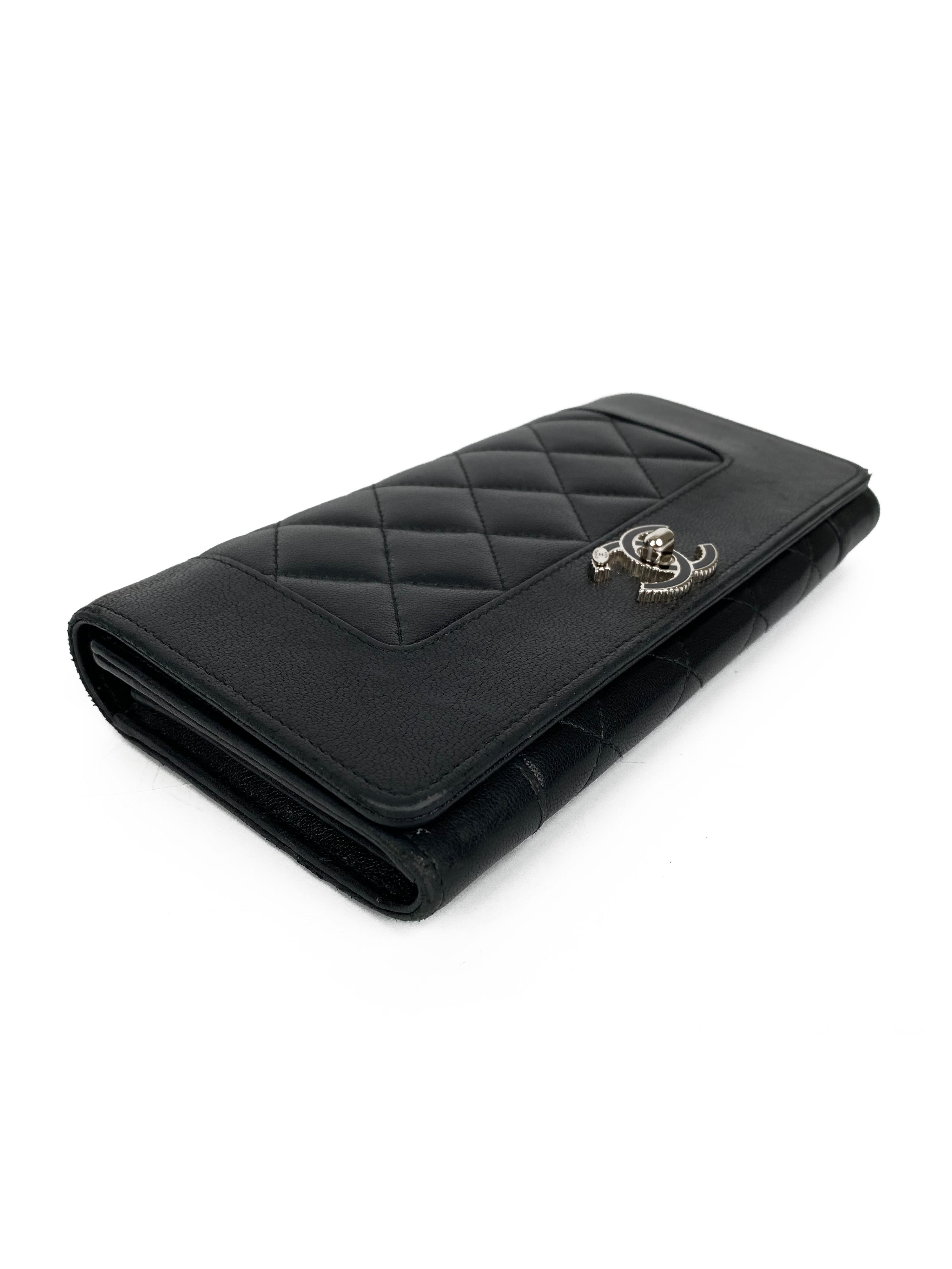 Chanel Black Lambskin Wallet