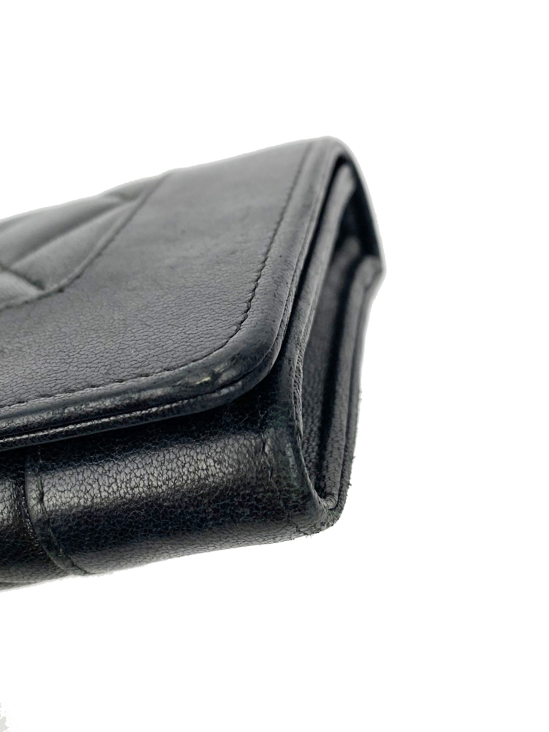 Chanel Black Lambskin Wallet