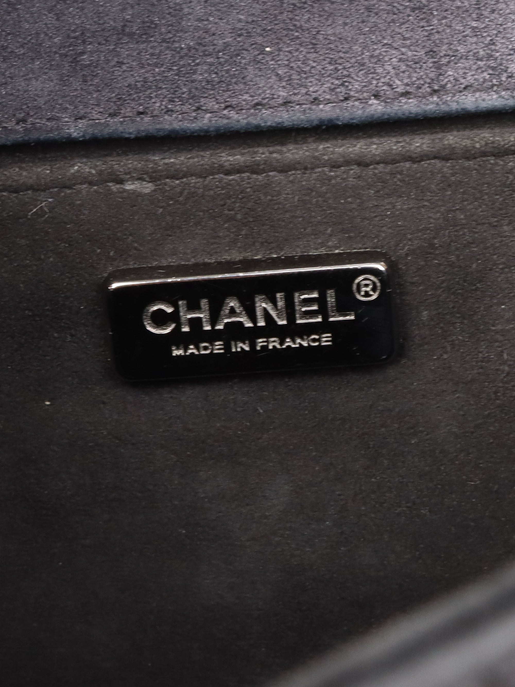 Chanel Black & White Sequin Medium Boy Bag