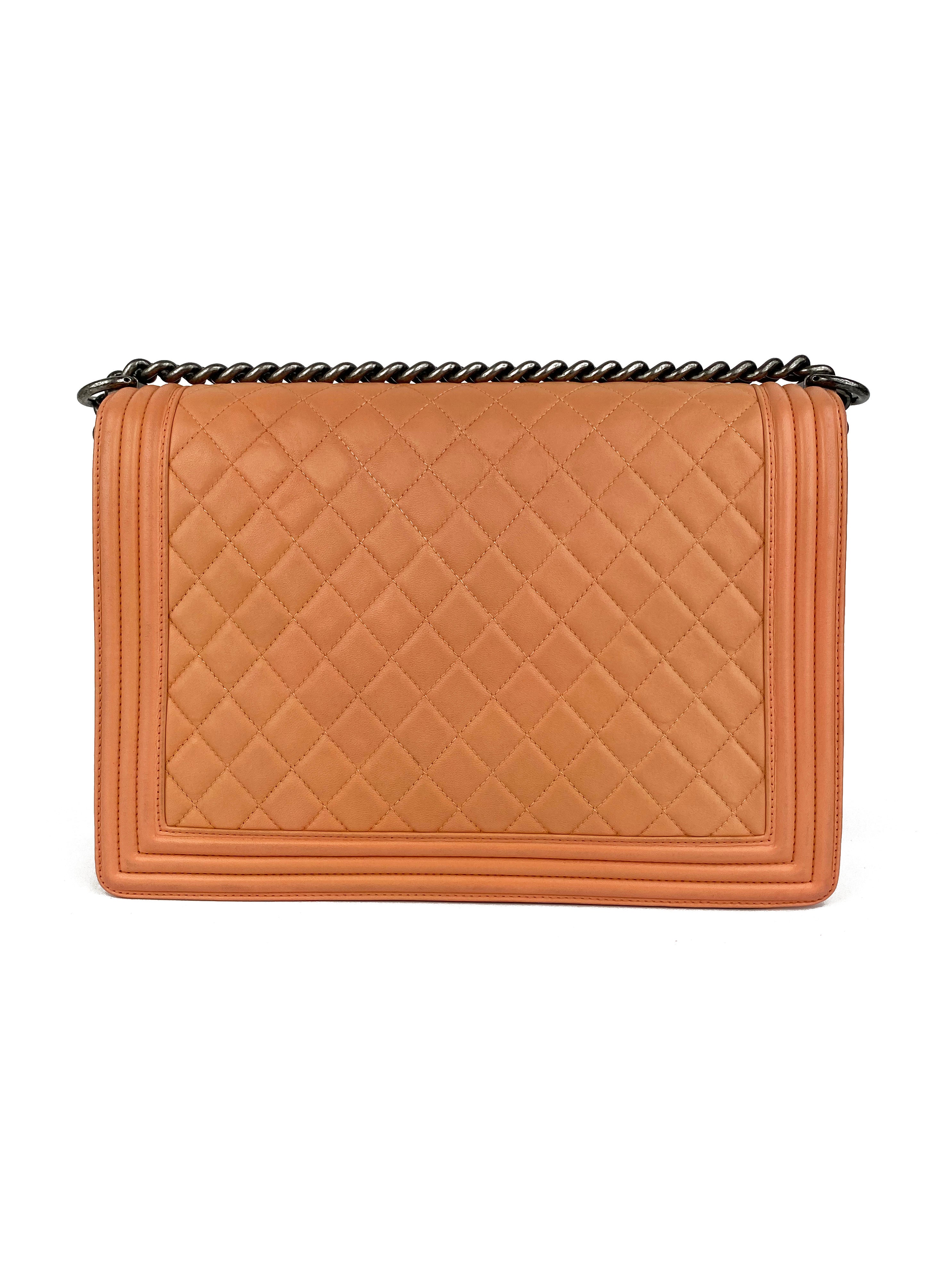 Chanel Jumbo Salmon Boy Bag