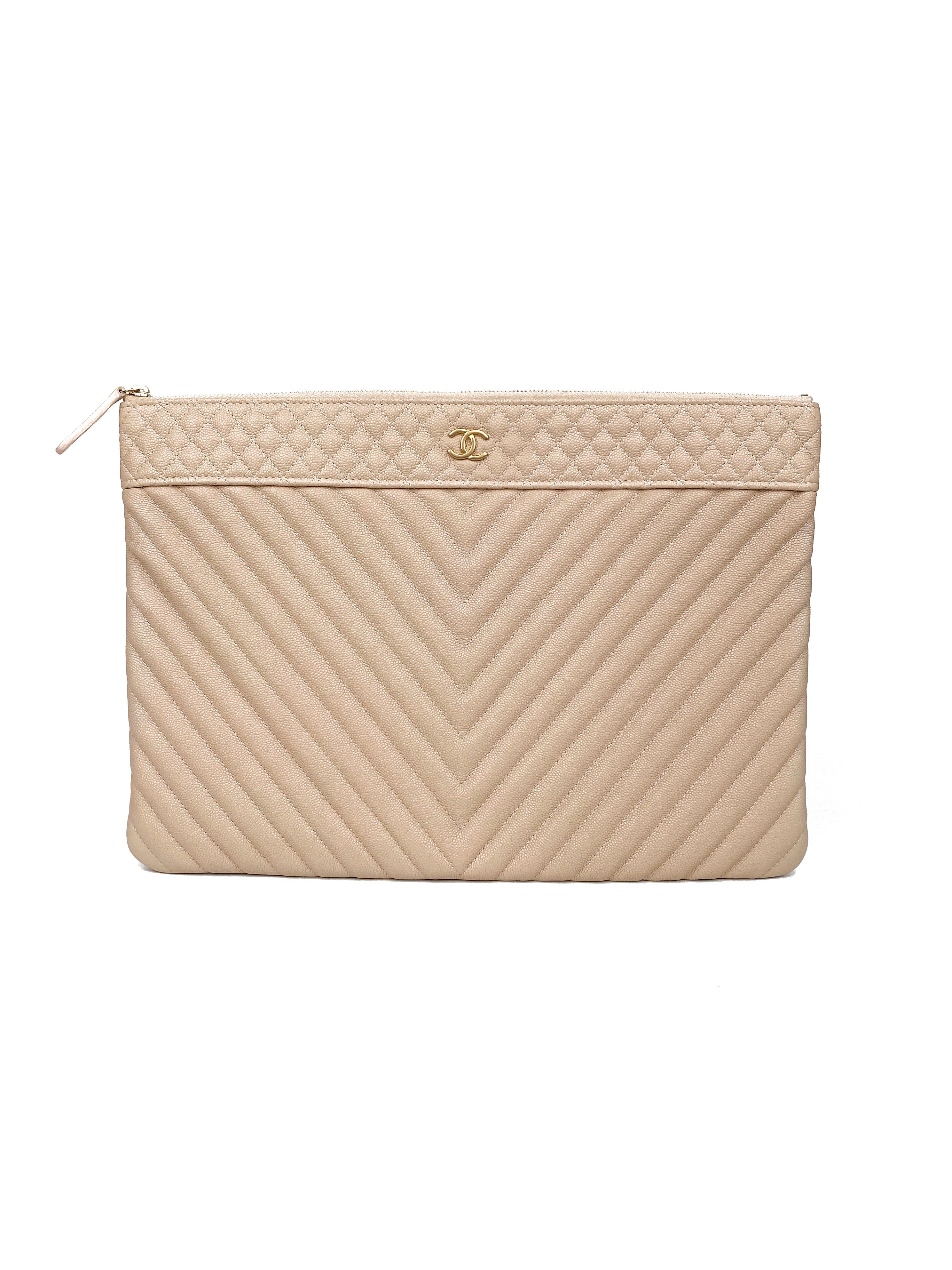 Chanel Light Pink O-Case Clutch