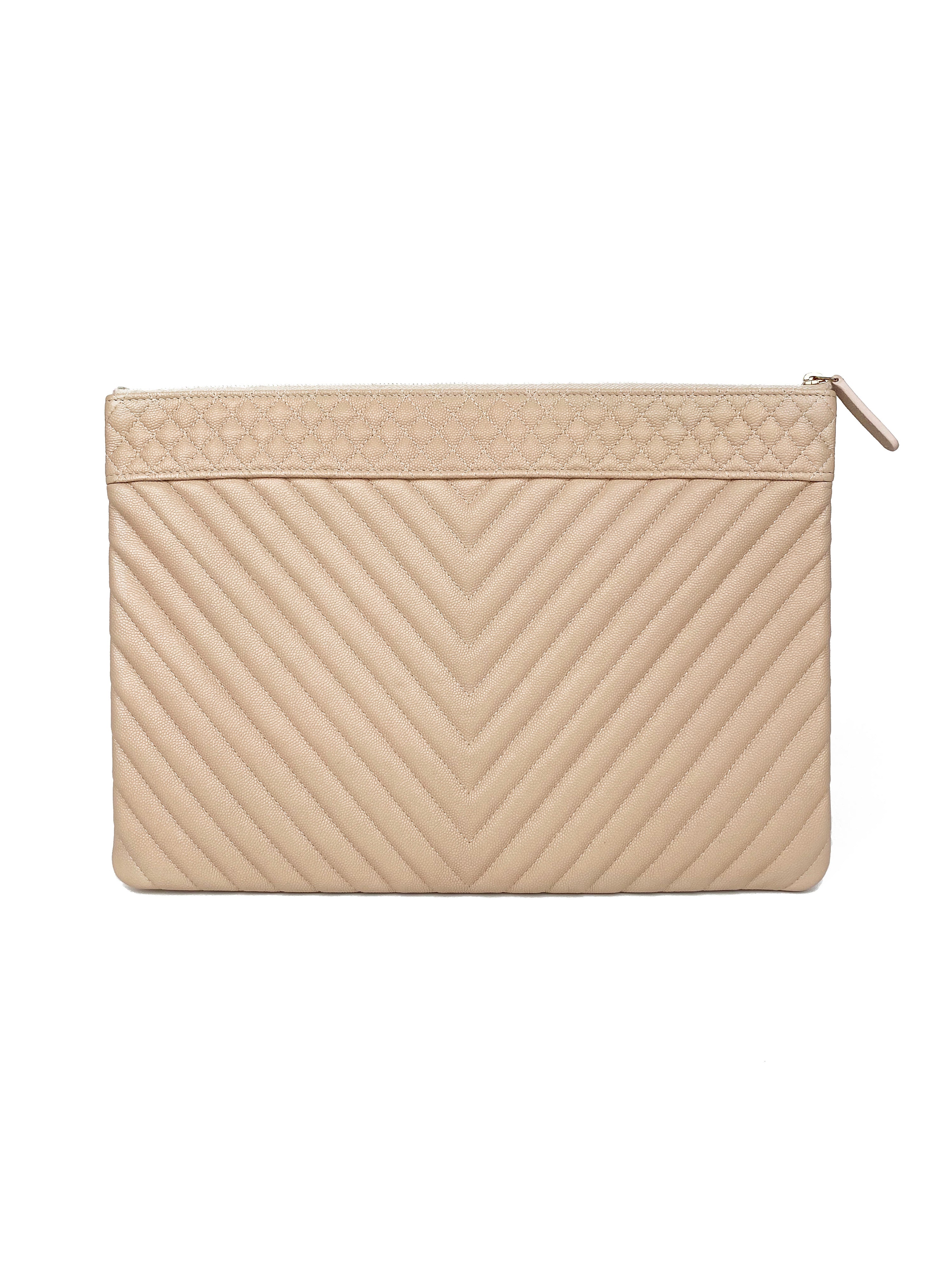 Chanel Light Pink O-Case Clutch