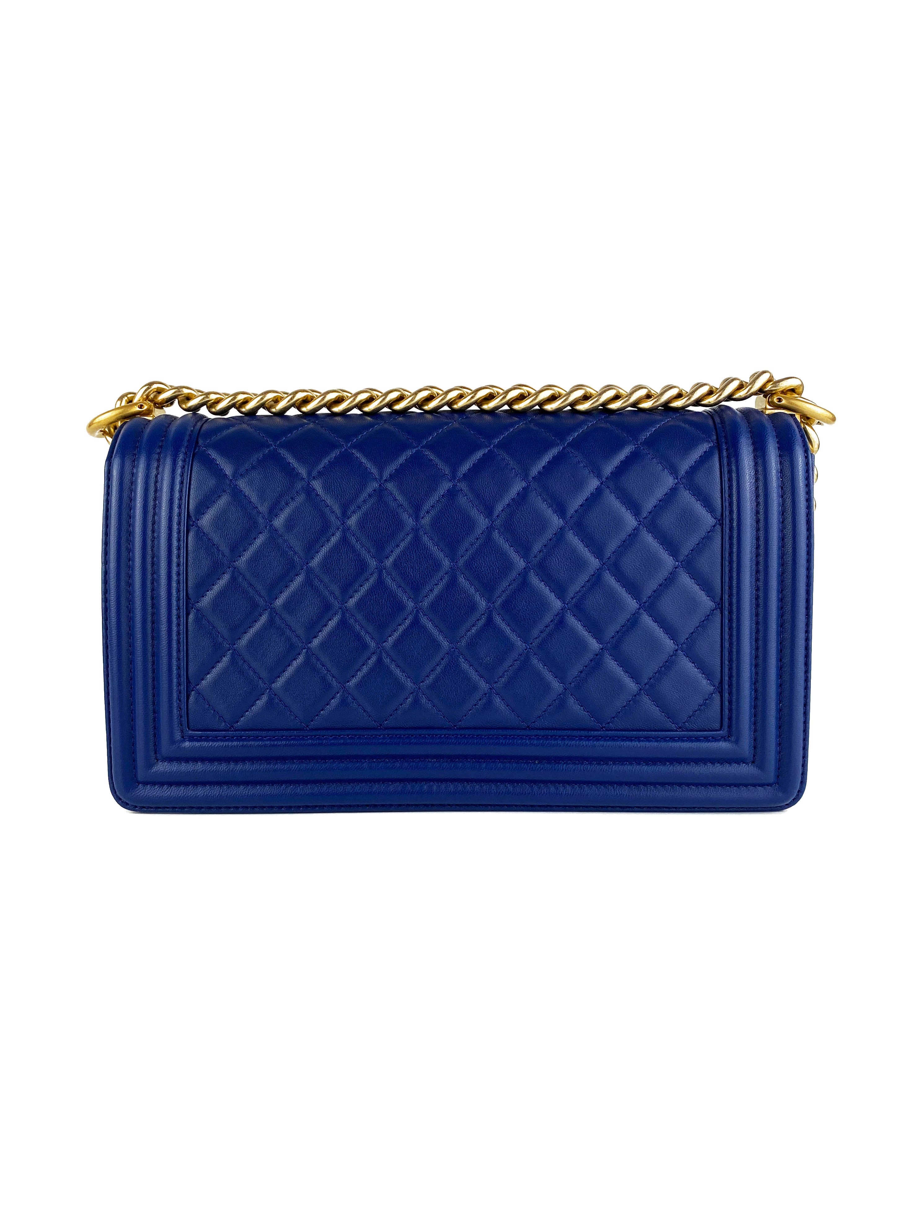 Chanel Medium Blue Boy Bag