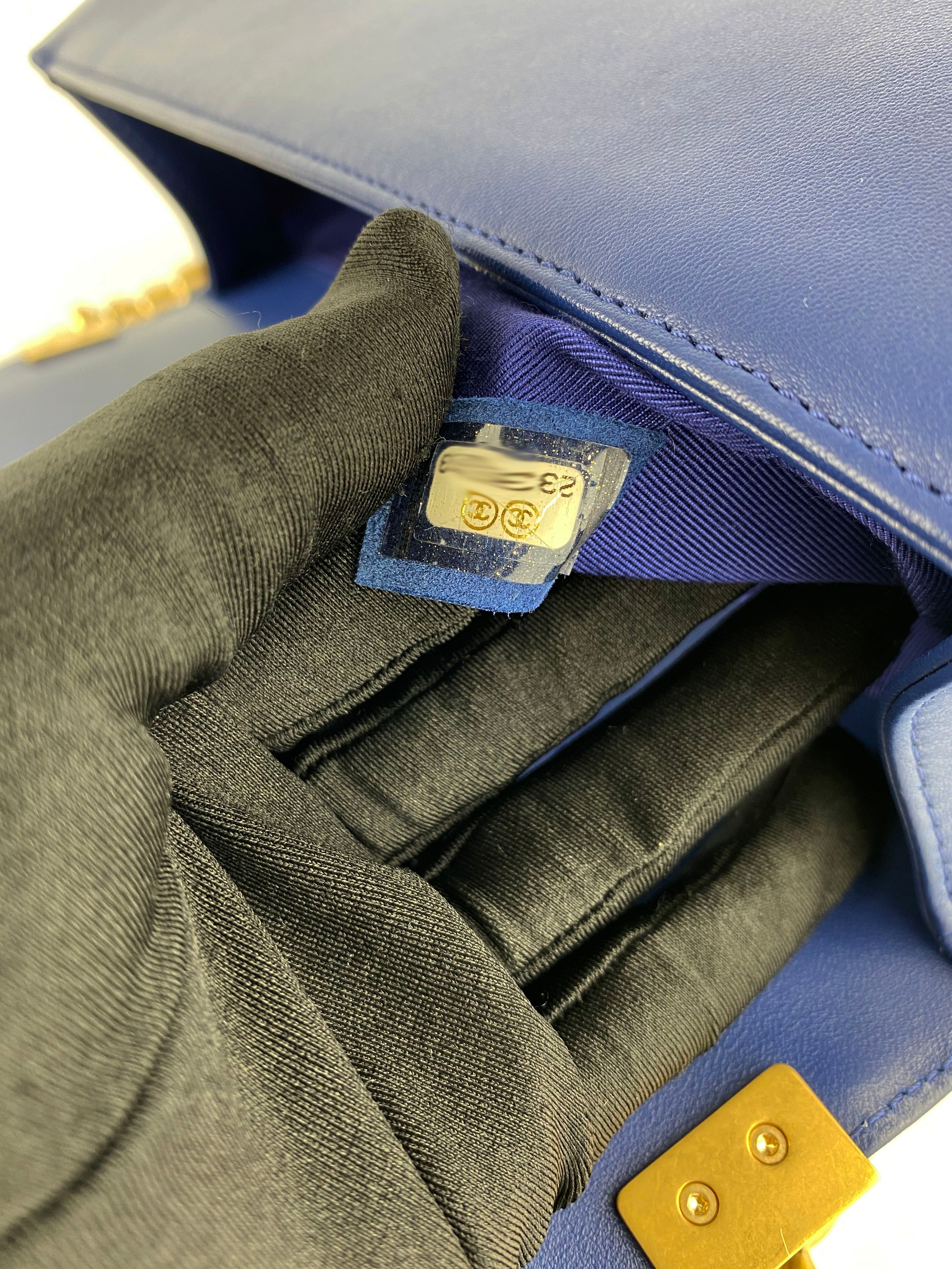 Chanel Medium Blue Boy Bag