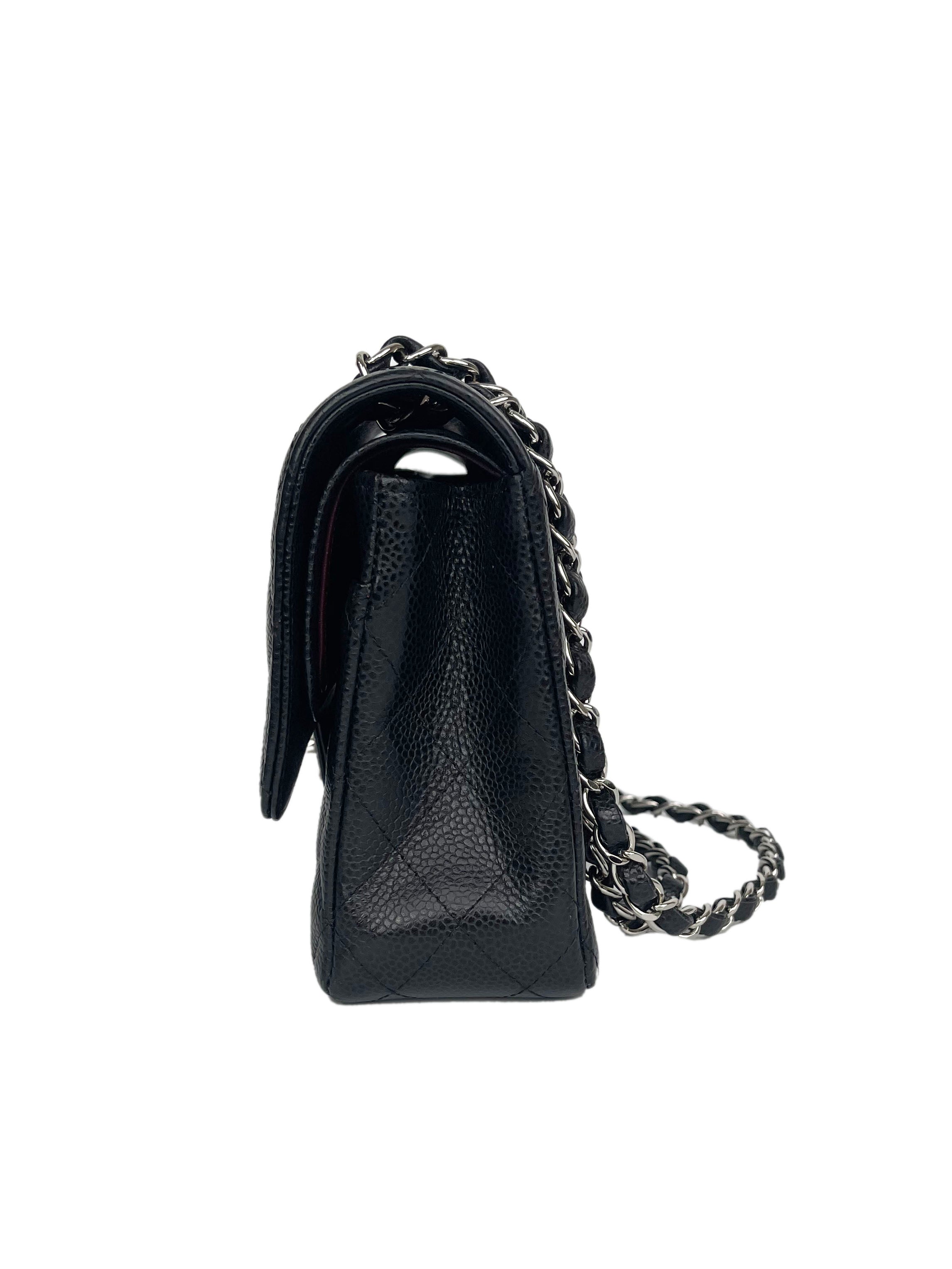 Chanel Medium Caviar Classic Flap Bag SHW