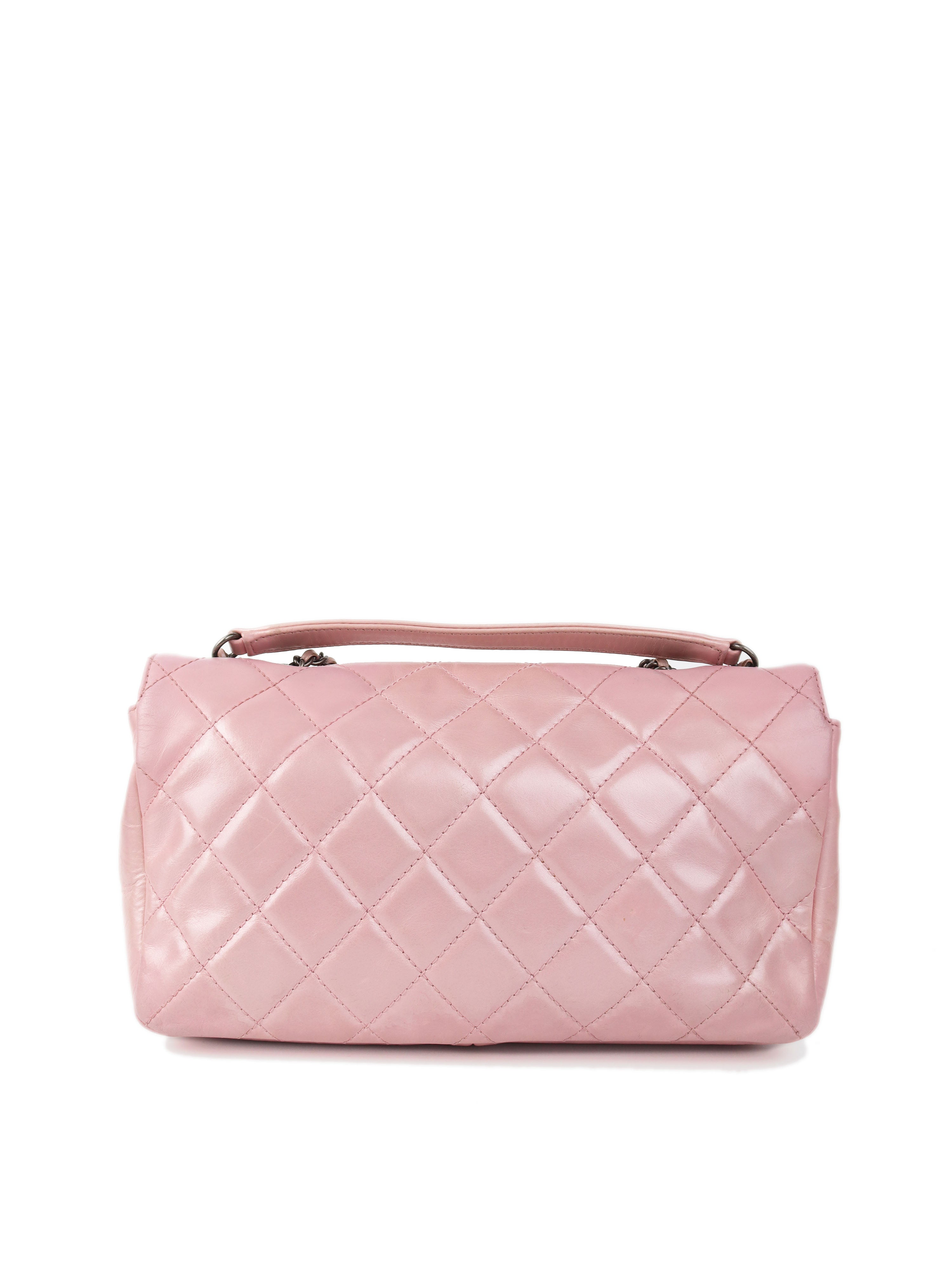 Chanel Medium Pink Metallic Flap Bag