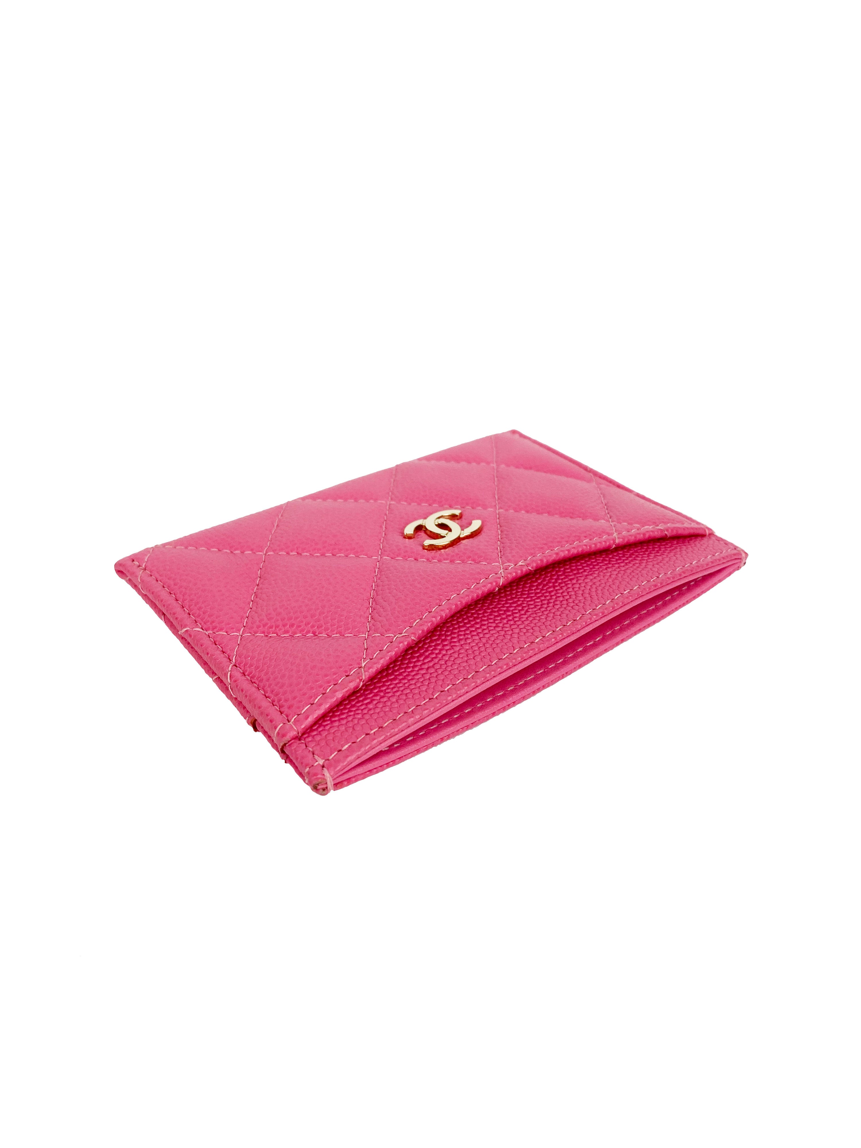 Chanel Pink Caviar Cardholder