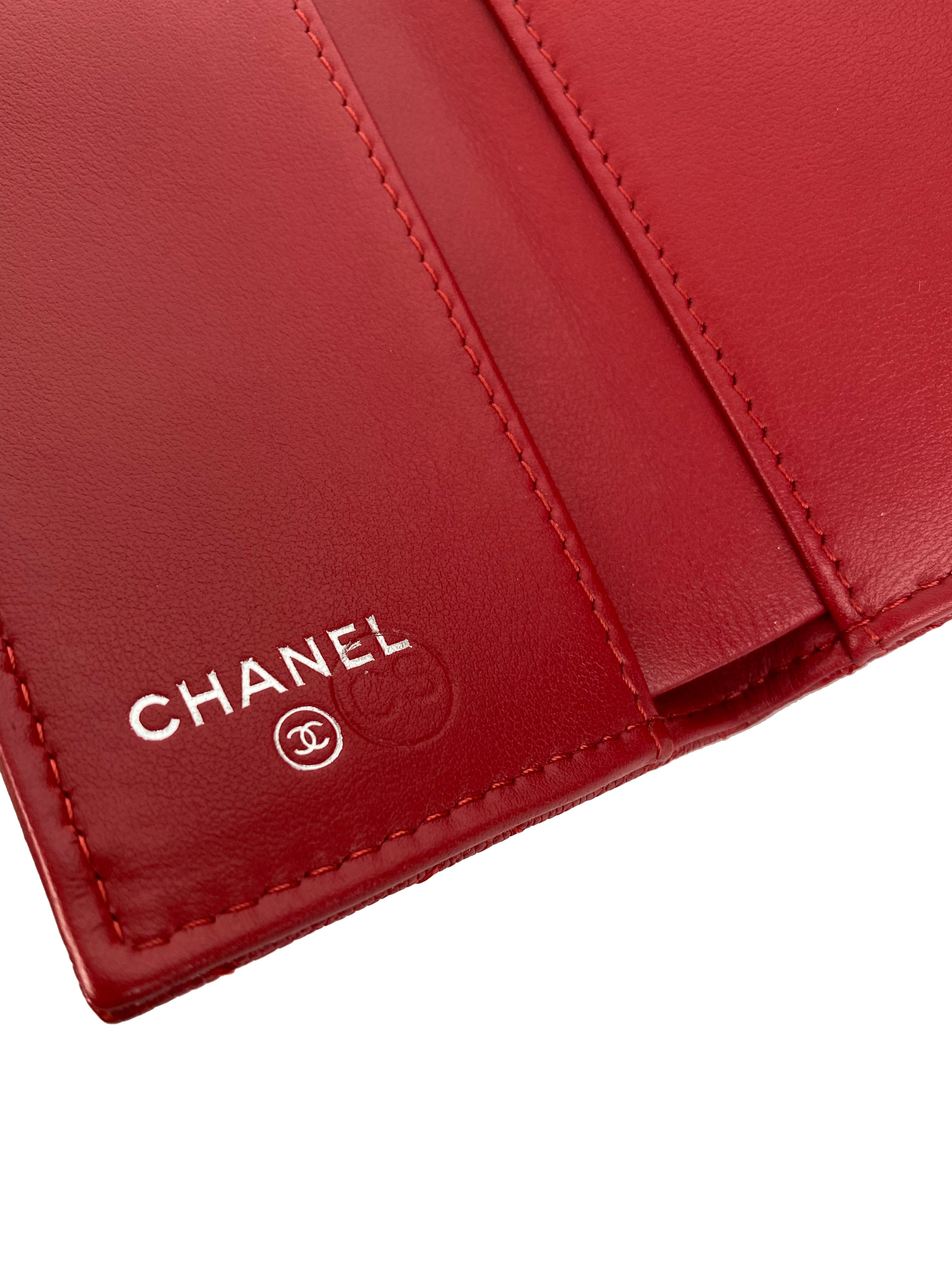 Chanel Red Boy Compact Wallet