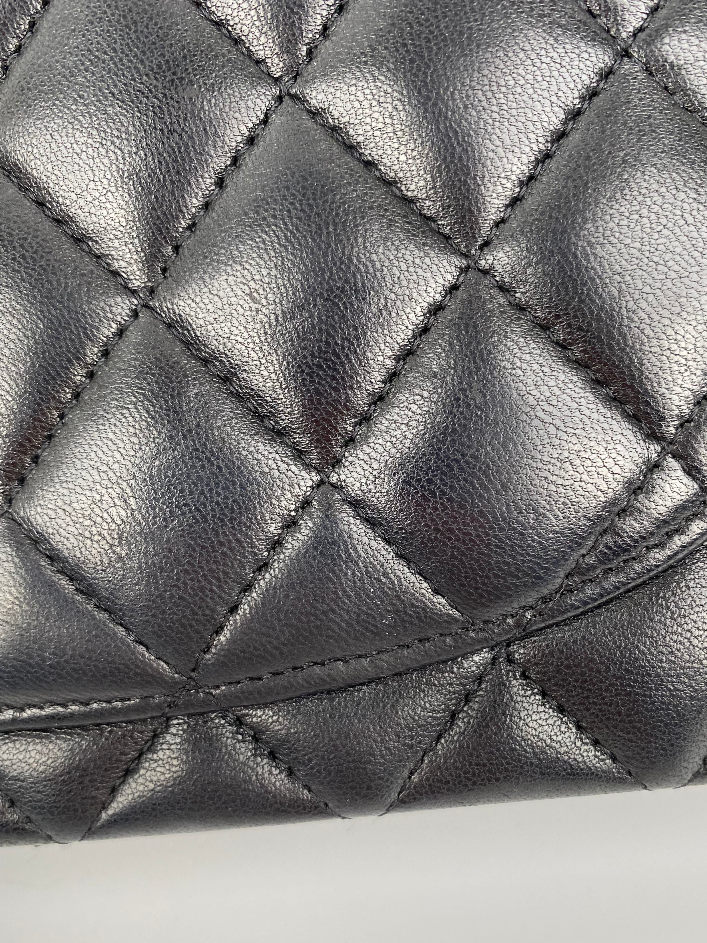 Chanel Small Black Lambskin Classic Flap Bag