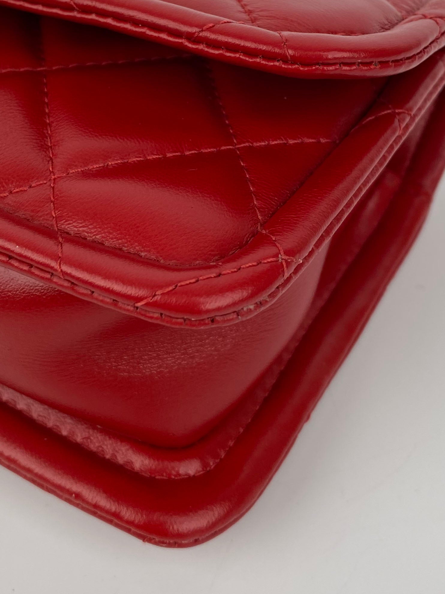 Chanel Small Red Flap Bag