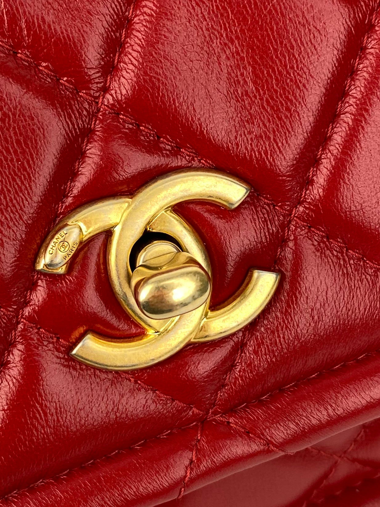 Chanel Small Red Flap Bag