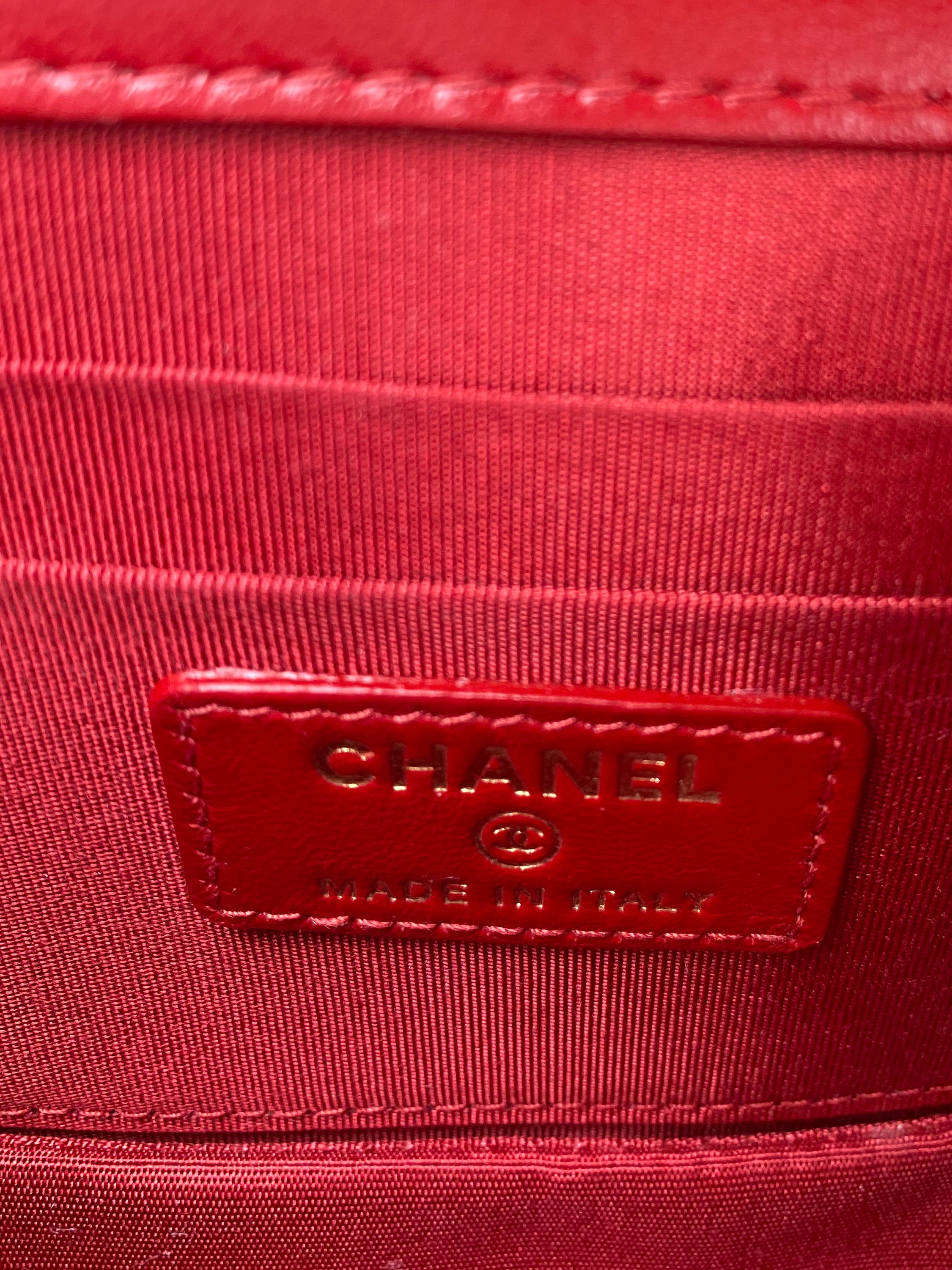 Chanel Small Red Flap Bag