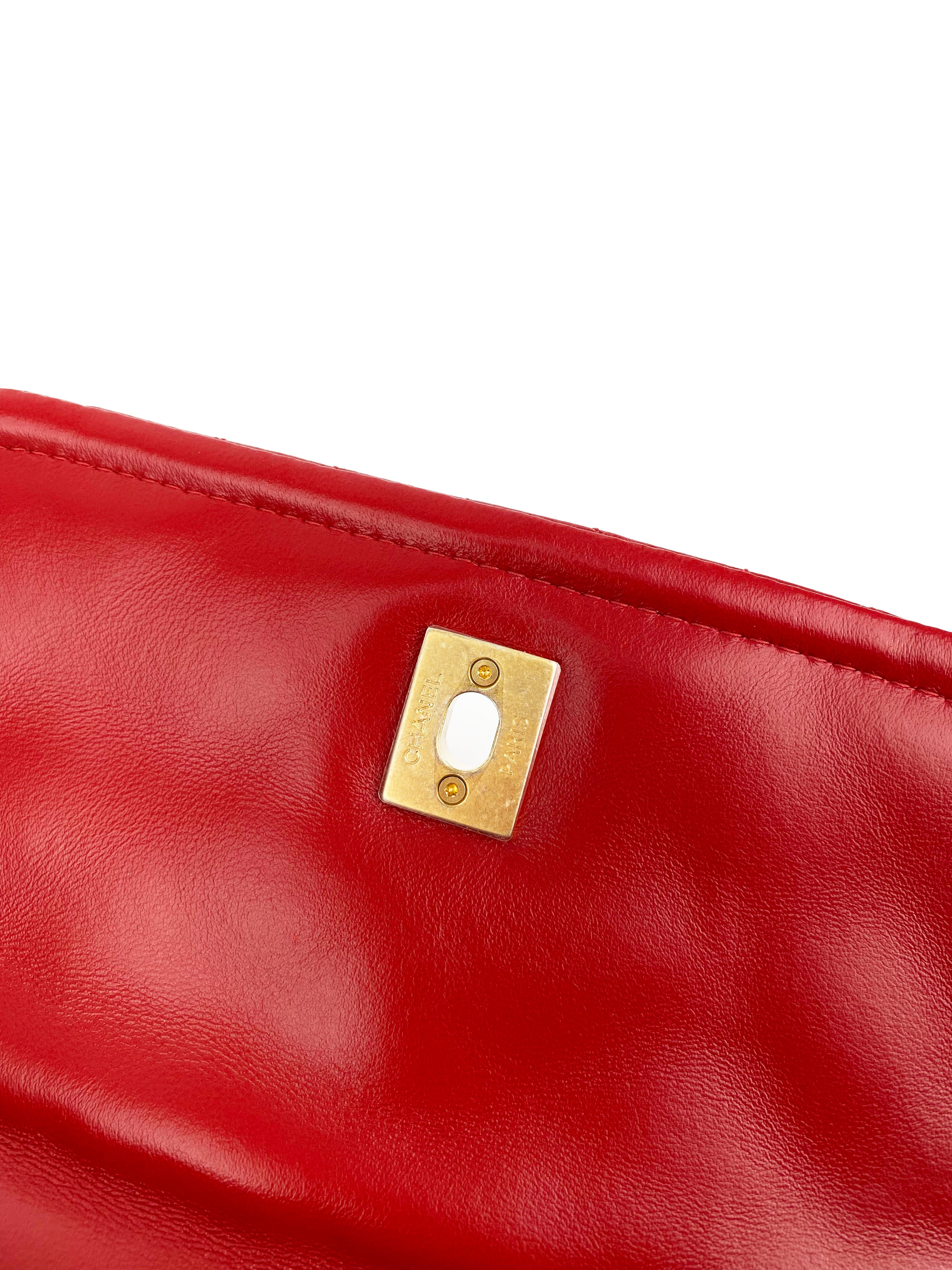 Chanel Small Red Flap Bag