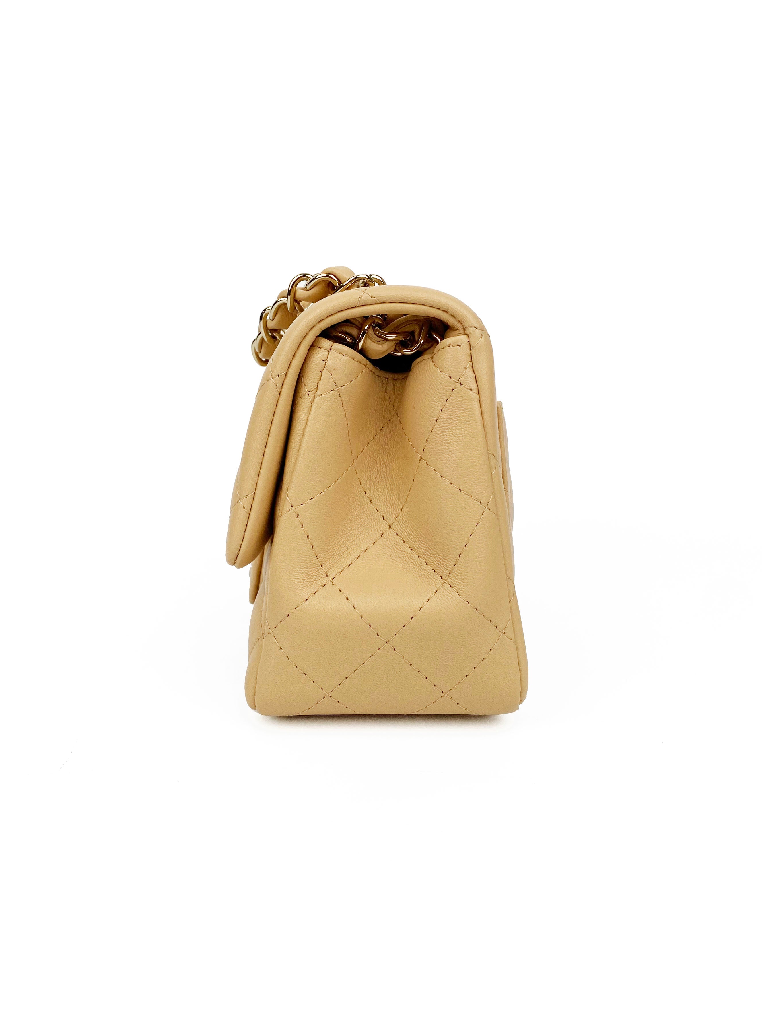 Chanel Small Square Nude Flap Bag