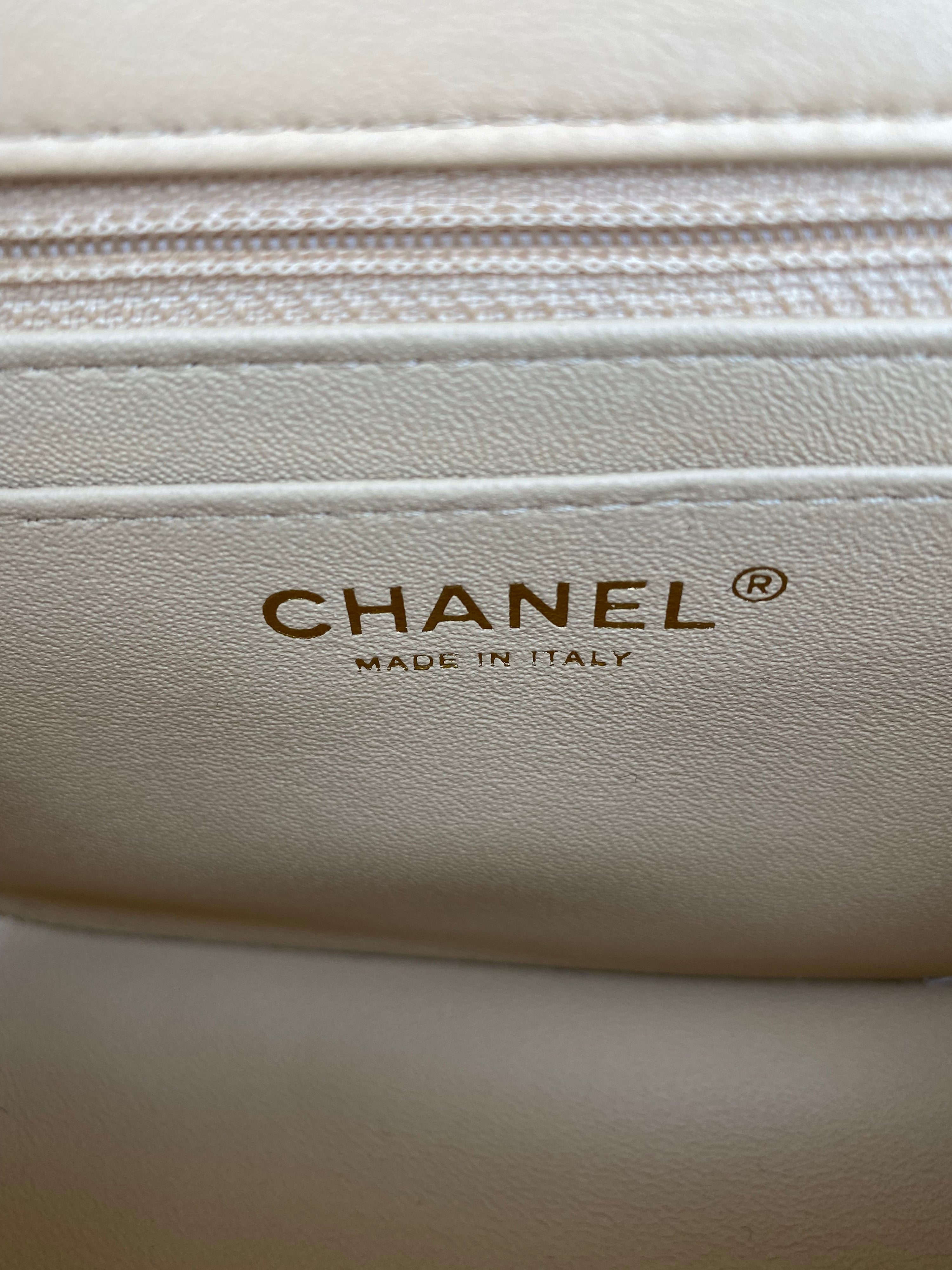 Chanel Small Square Nude Flap Bag